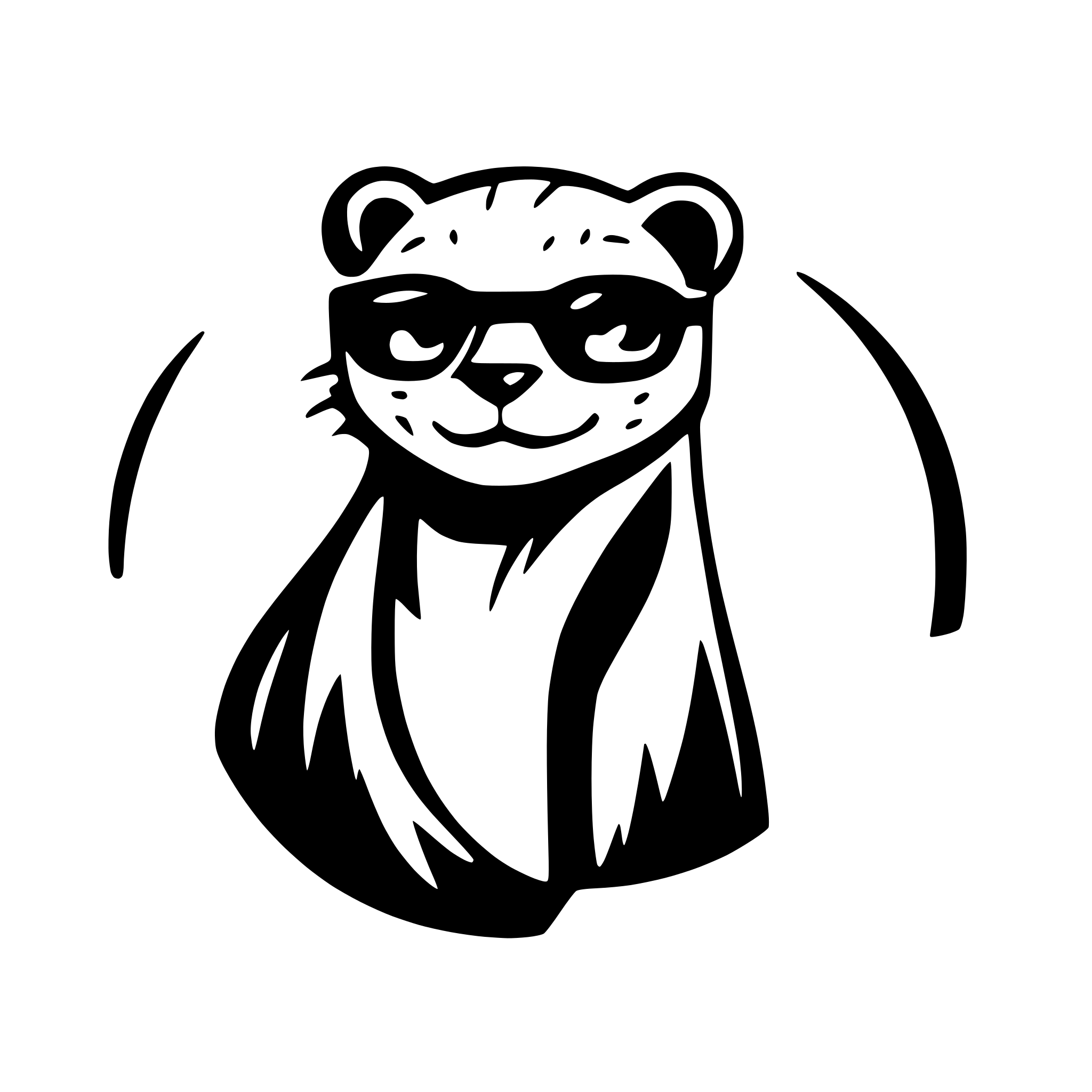 AI-generated SVG of 'otter with sunglasses on'