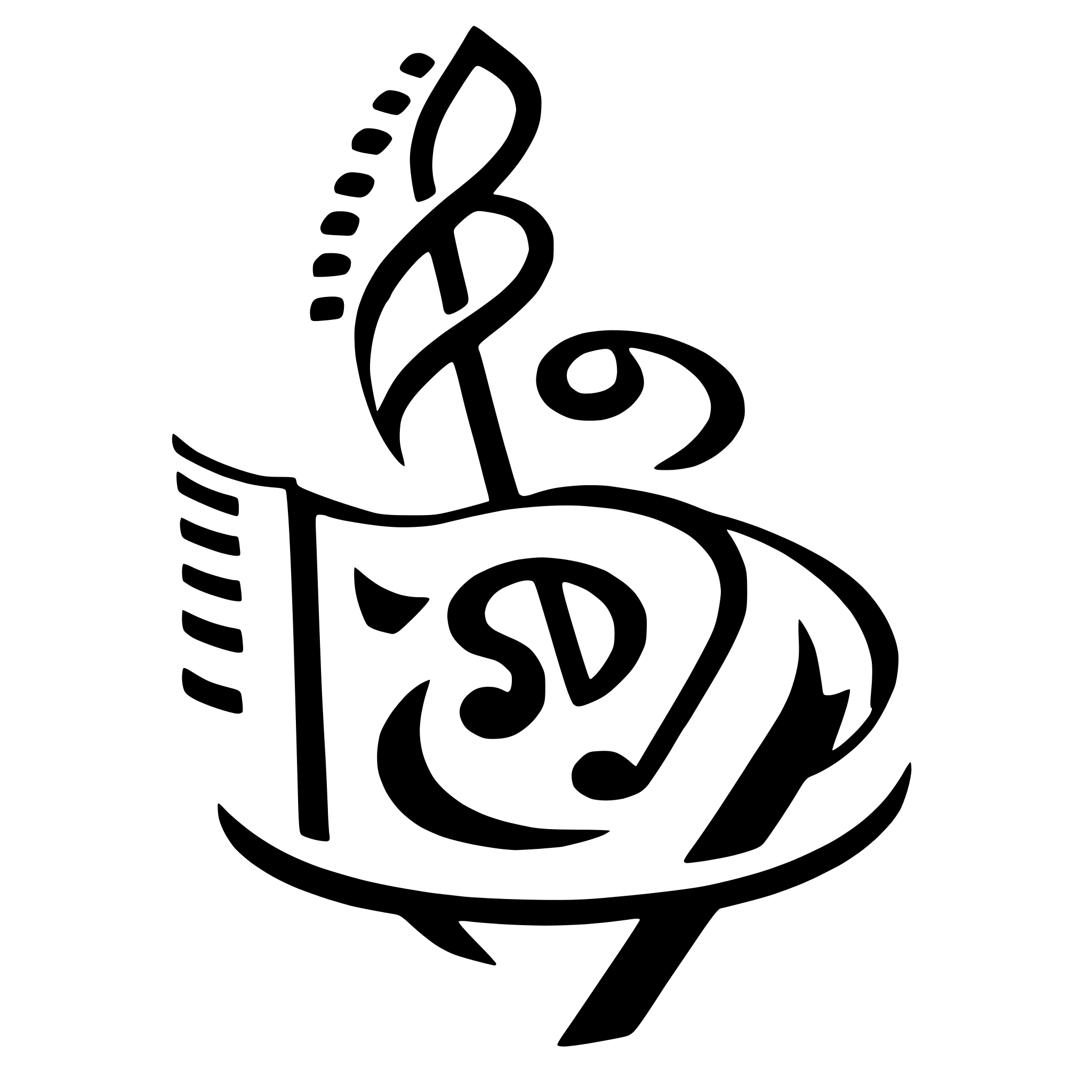 The SVG appears to be a stylized graphic with a combination of geometric shapes and organic forms. It features a central, curved shape that resembles a stylized letter "S" or a swirl, with a smaller, similar shape on top of it. The shapes are intertwined and have a dynamic, flowing appearance. The overall design is abstract and could be interpreted in various ways, possibly as a decorative element or a symbol. The interaction between the shapes is harmonious, with the smaller shape nestled within the larger one, creating a sense of unity and movement. 