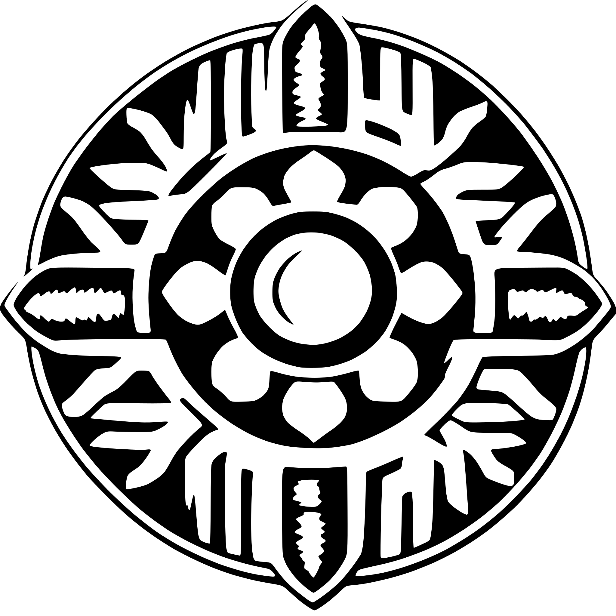 AI-generated SVG of 'kamon from the sengoku period'