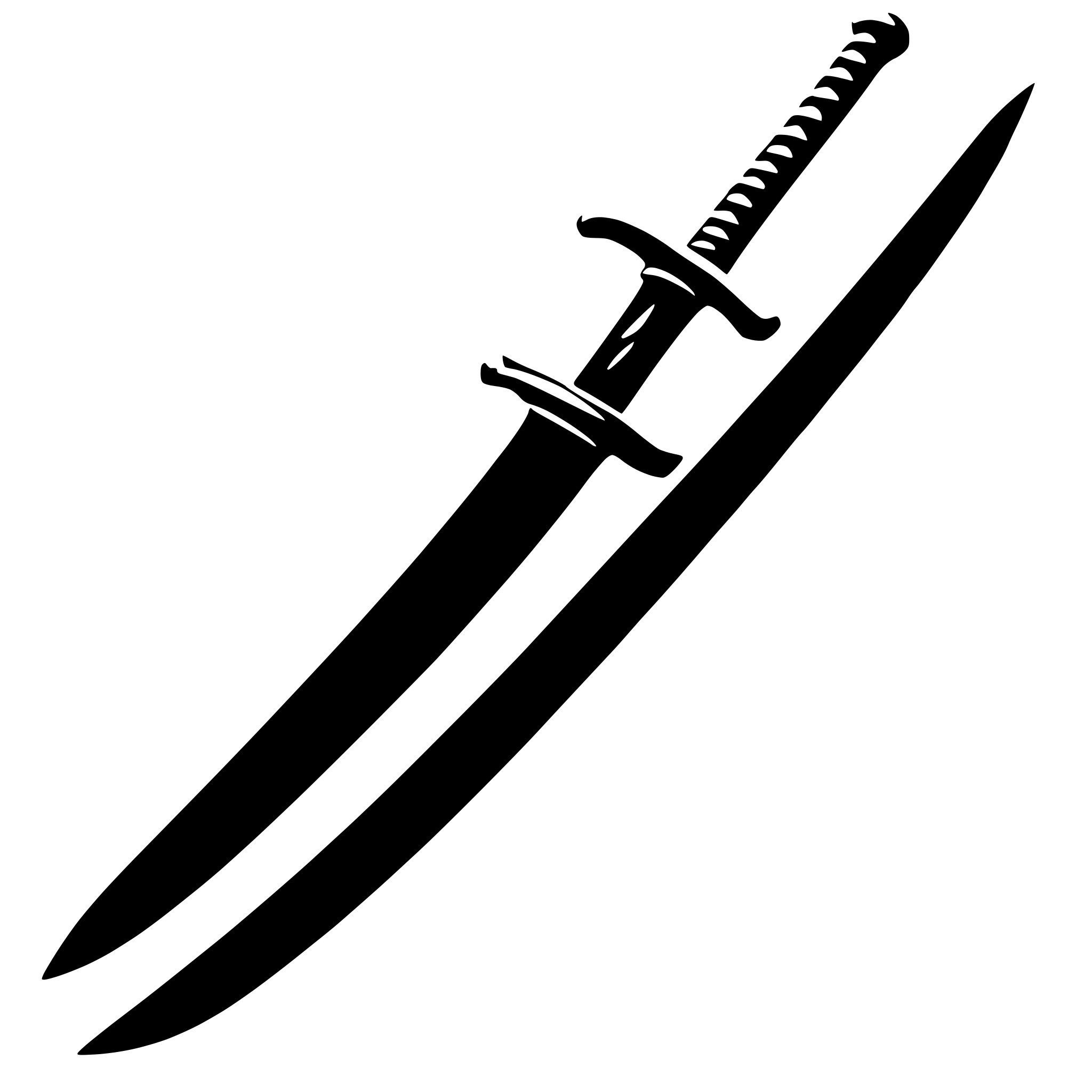 AI-generated SVG of a Japanese Sword Katana