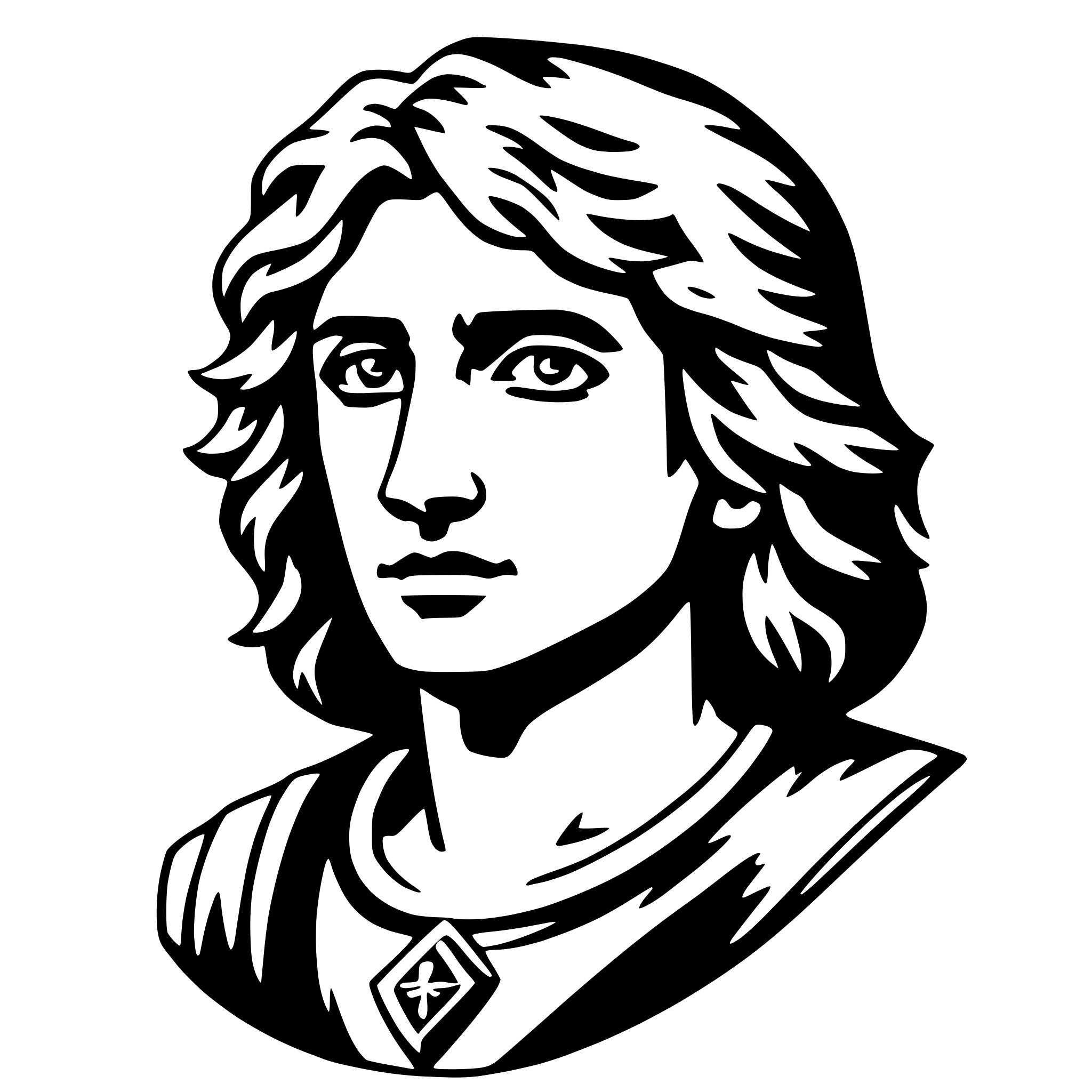 AI-generated SVG of a alexander the great