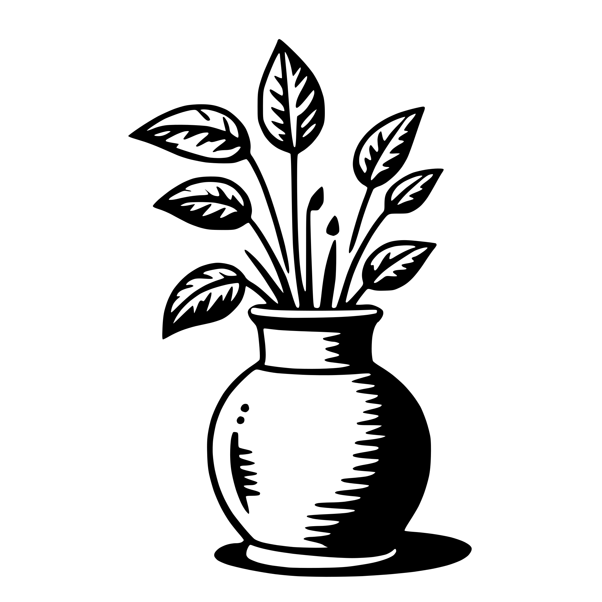 AI-generated SVG of a vase