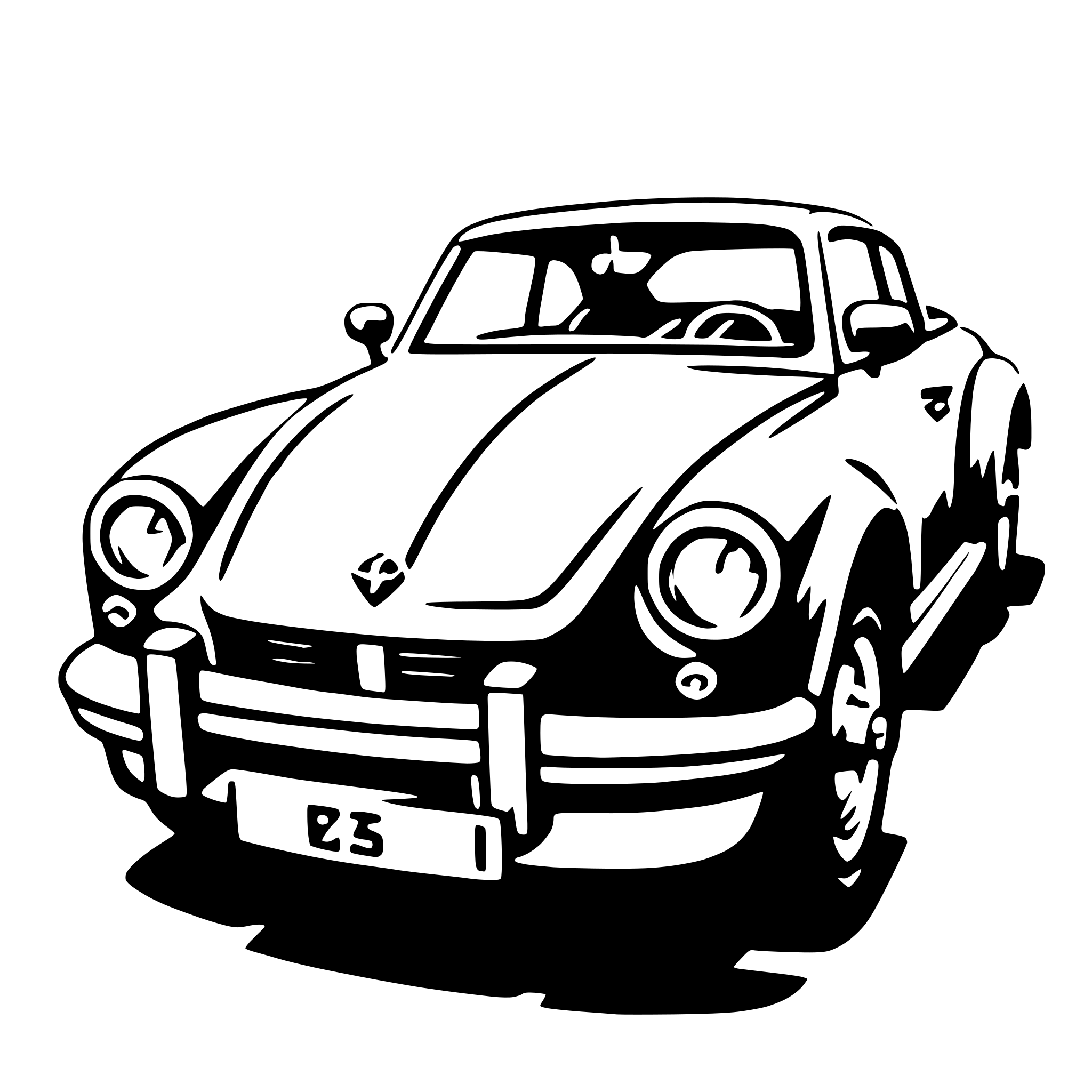 AI-generated SVG of 'luxury car'