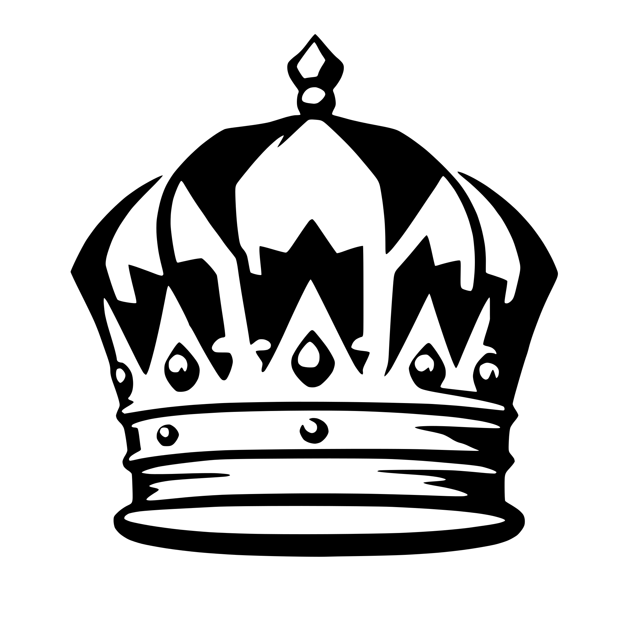 AI-generated SVG of 'crown simple'