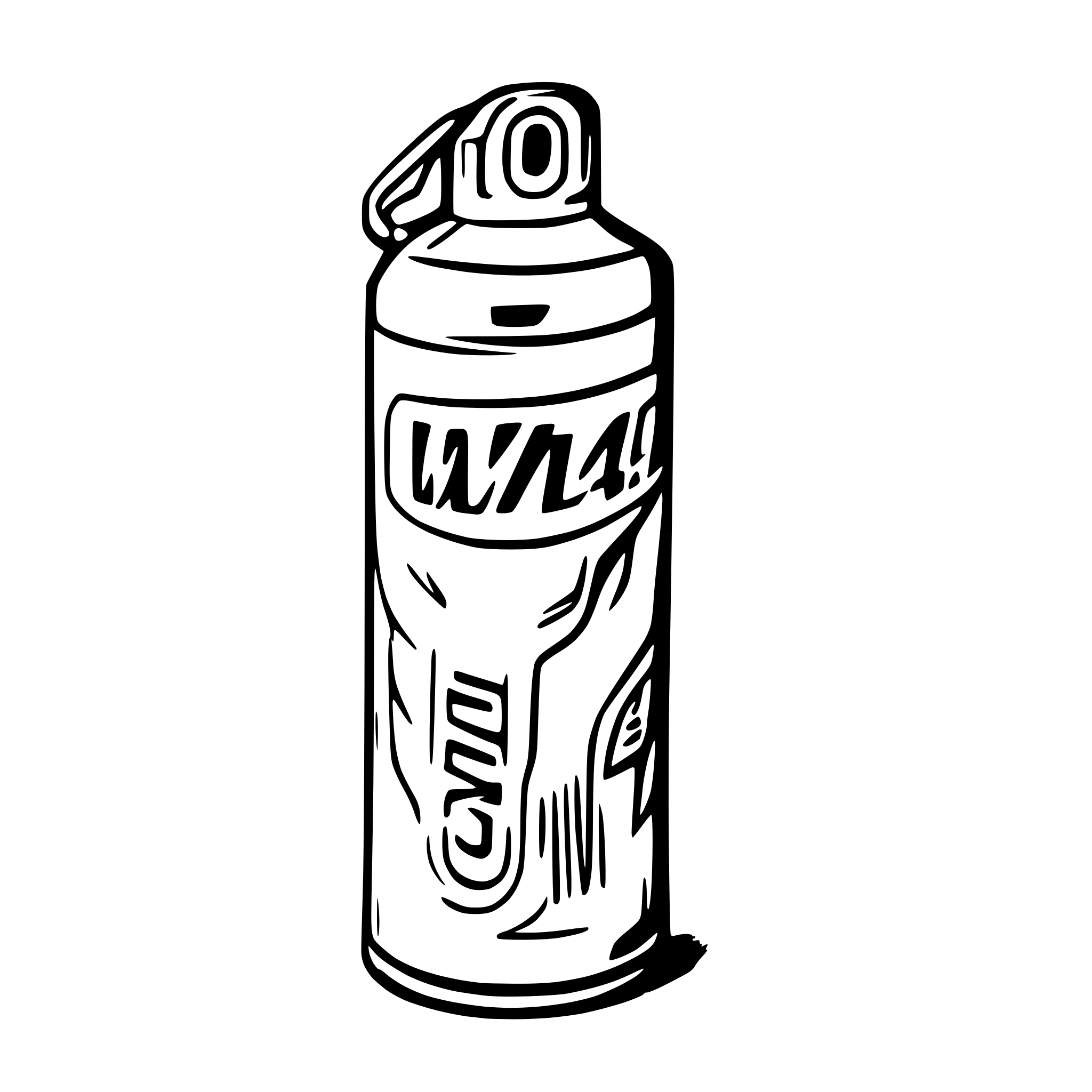 AI-generated SVG of a WD 40 oil