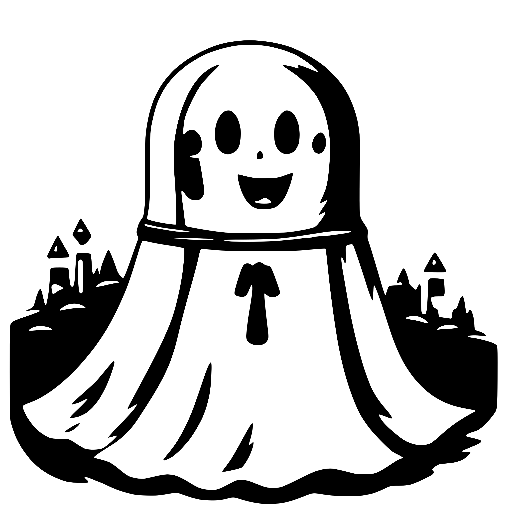 AI-generated SVG of a Cute Ghost