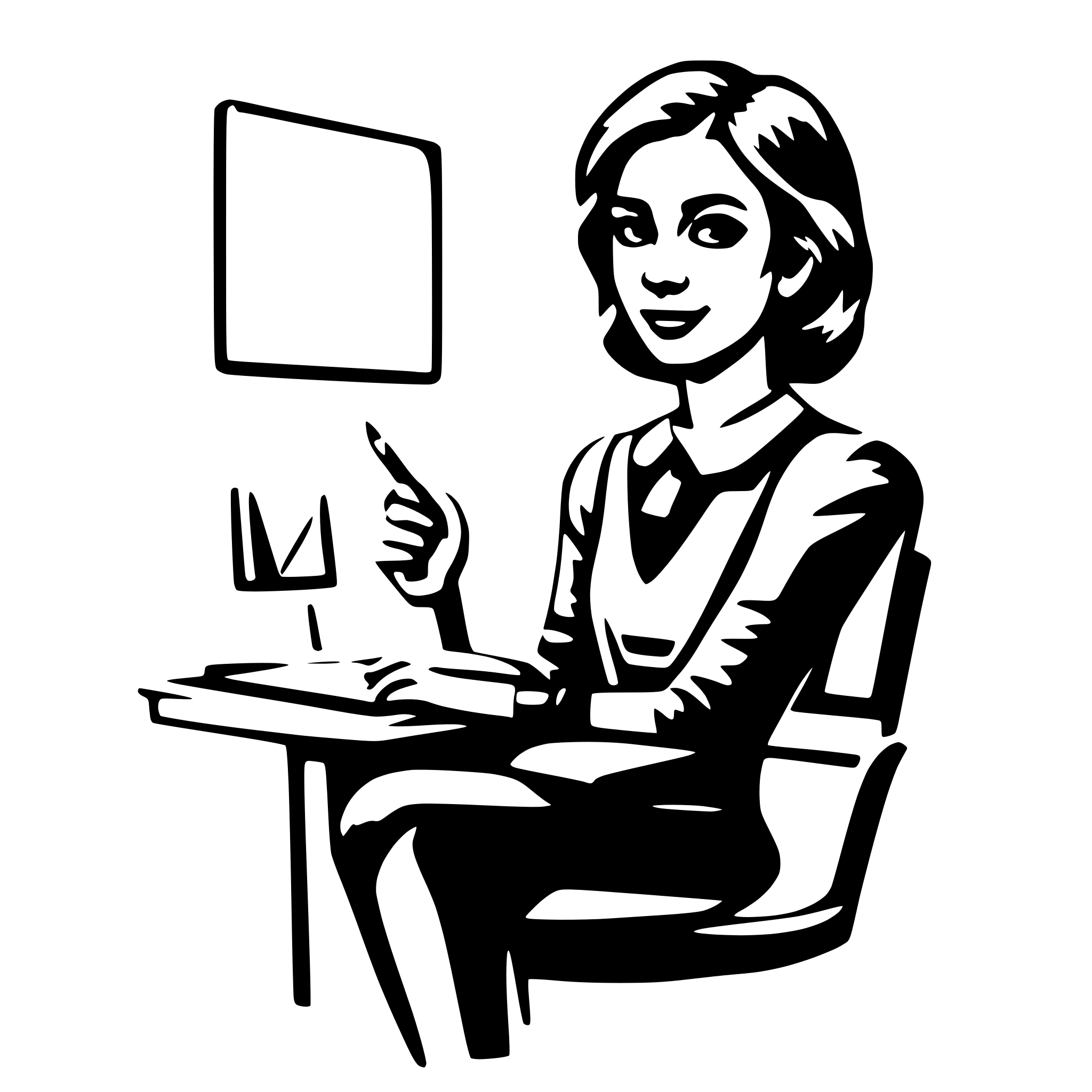 AI-generated SVG of a teacher