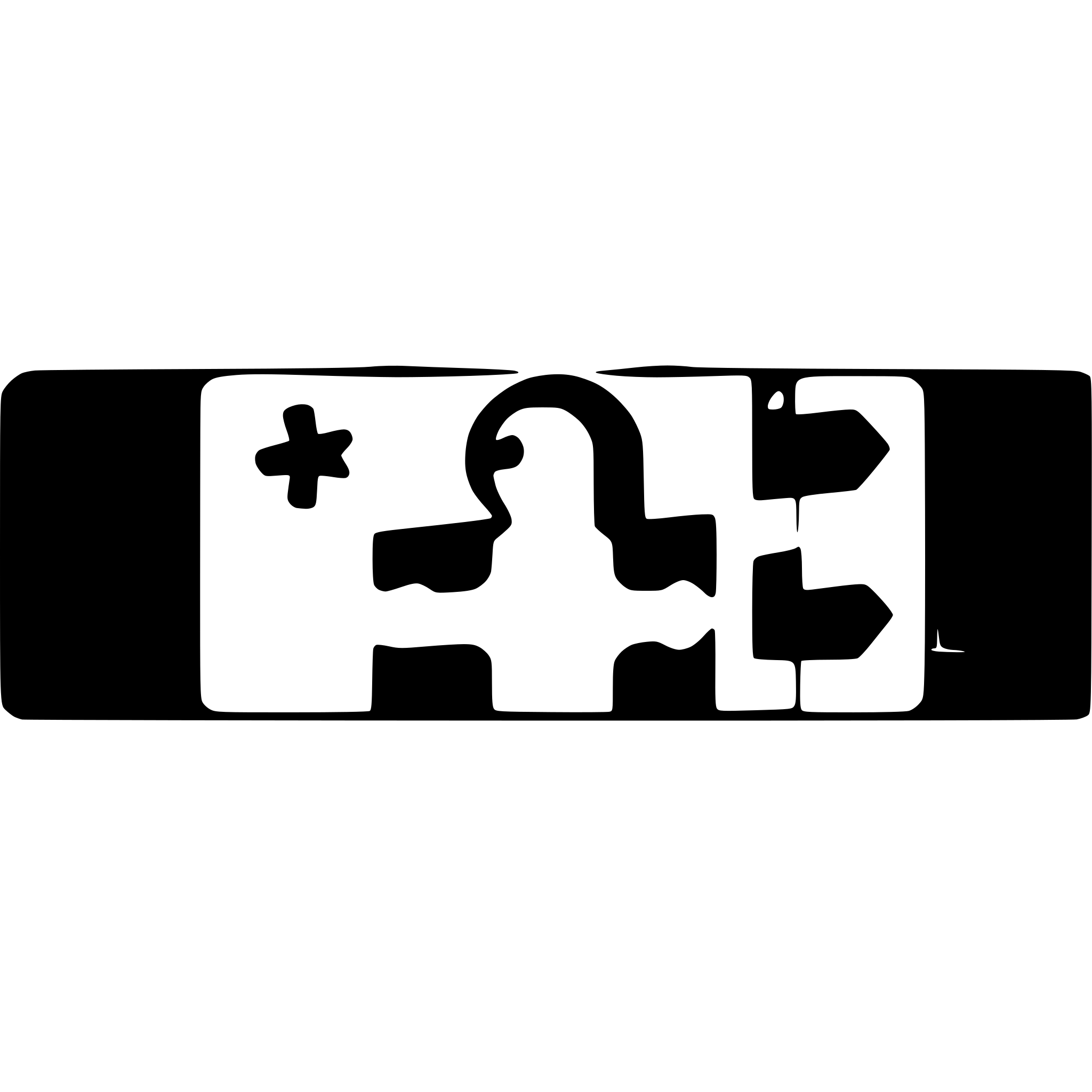 AI-generated SVG of a 2 black puzzle pieces that fit together, transparent background