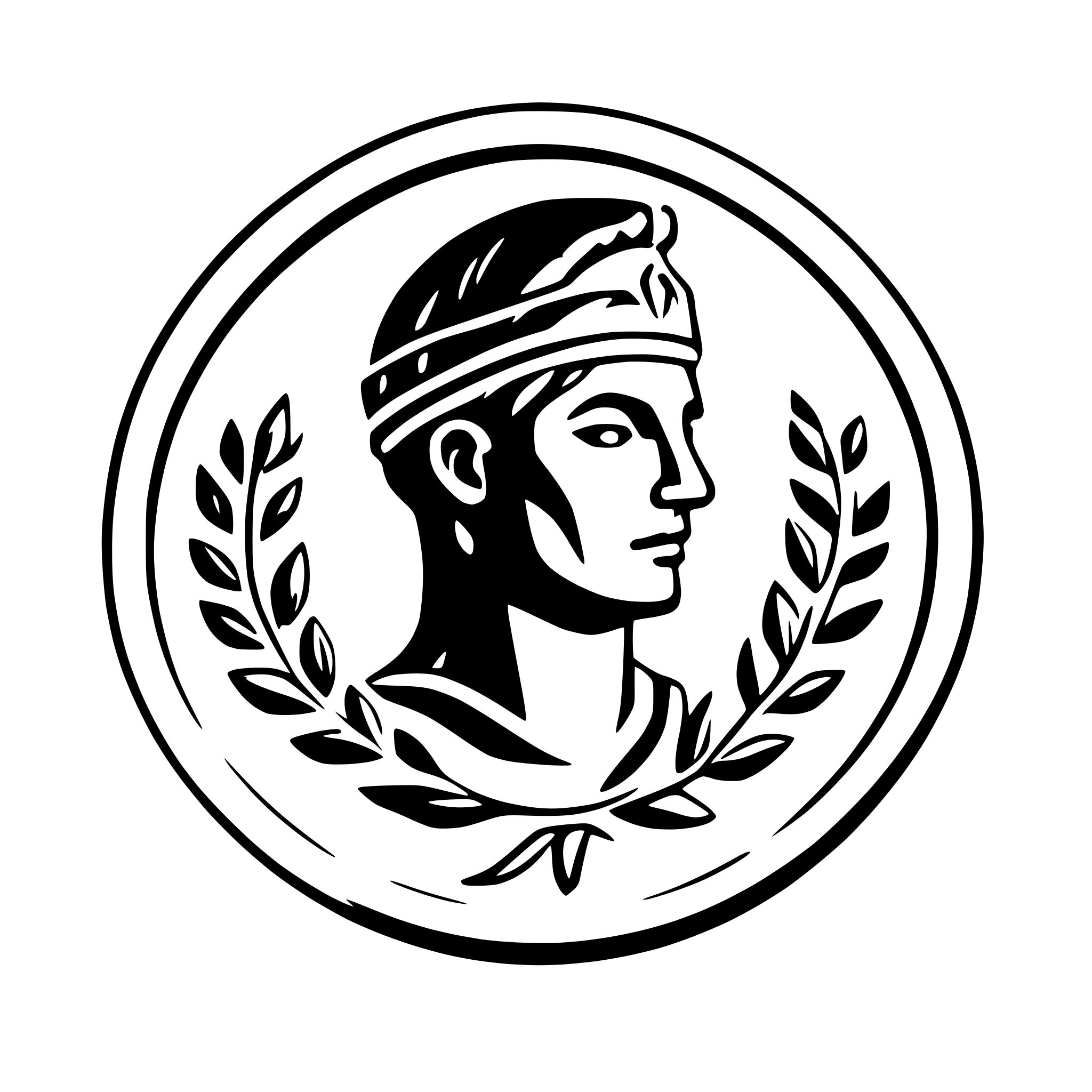 AI-generated SVG of a head of ancient roman emperor, with laurel wreath on head, no beard, clean, styllized, flat, logo, gold, frontal, en face, looking straight forward, neutral expression AI-generated SVG of a head of ancient roman emperor, with laurel wreath on head, no beard, clean, styllized, flat, logo, gold, frontal, en face, looking straight forward, neutral expression