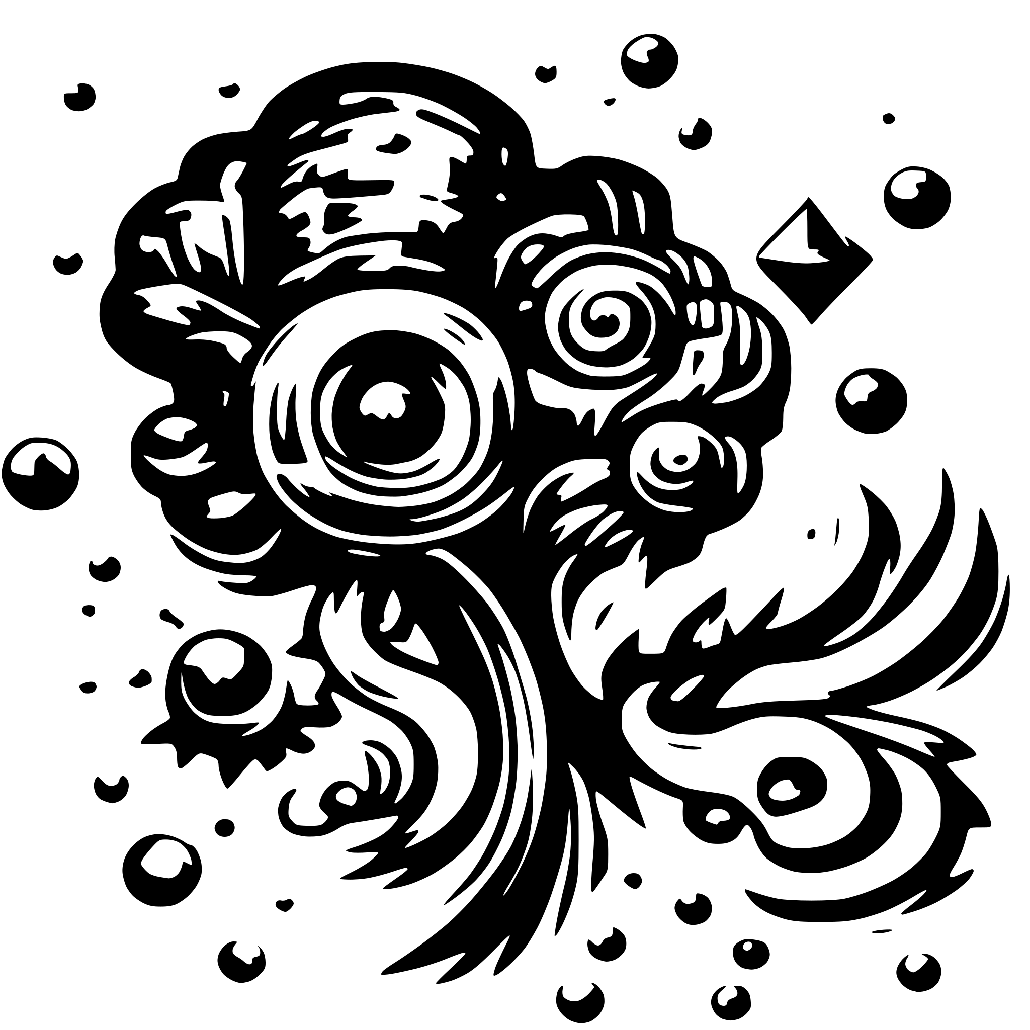 AI-generated SVG of a Galaxy
