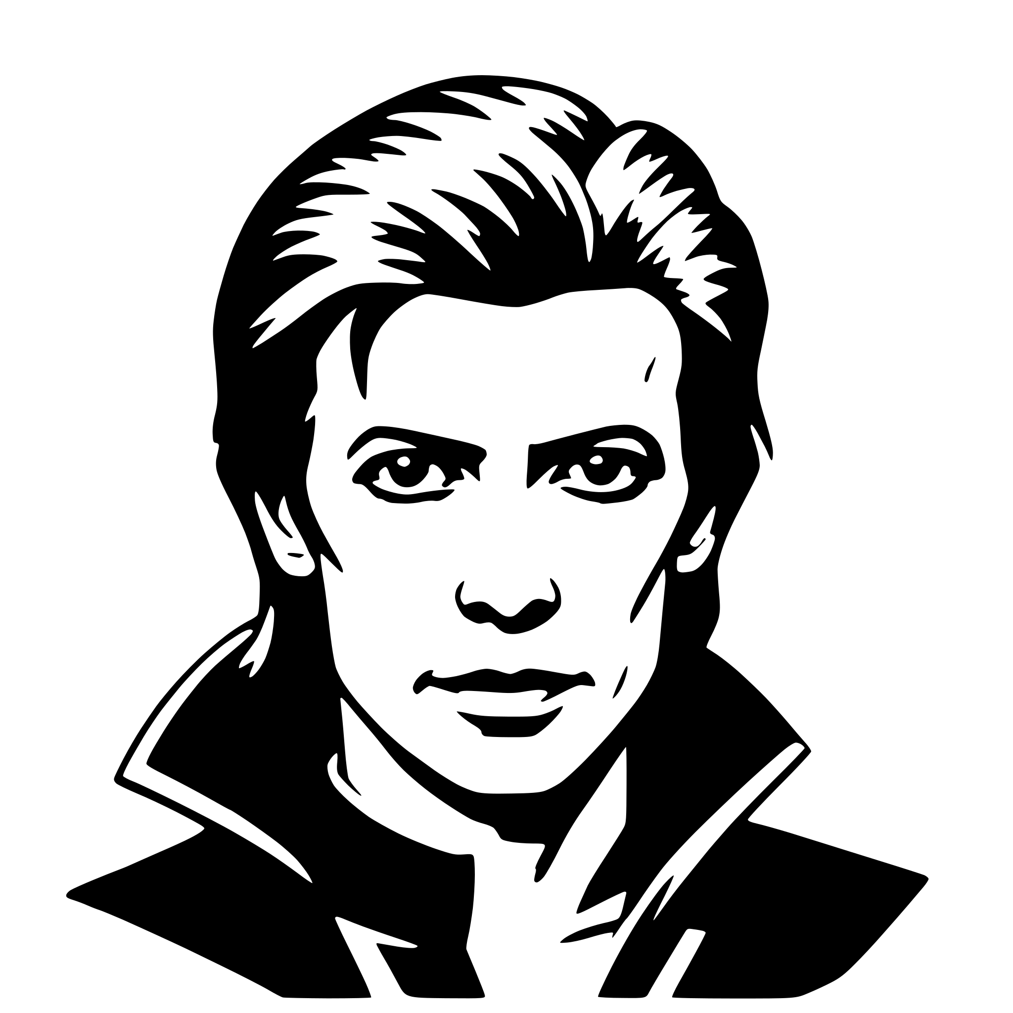 AI-generated SVG of 'david bowie'