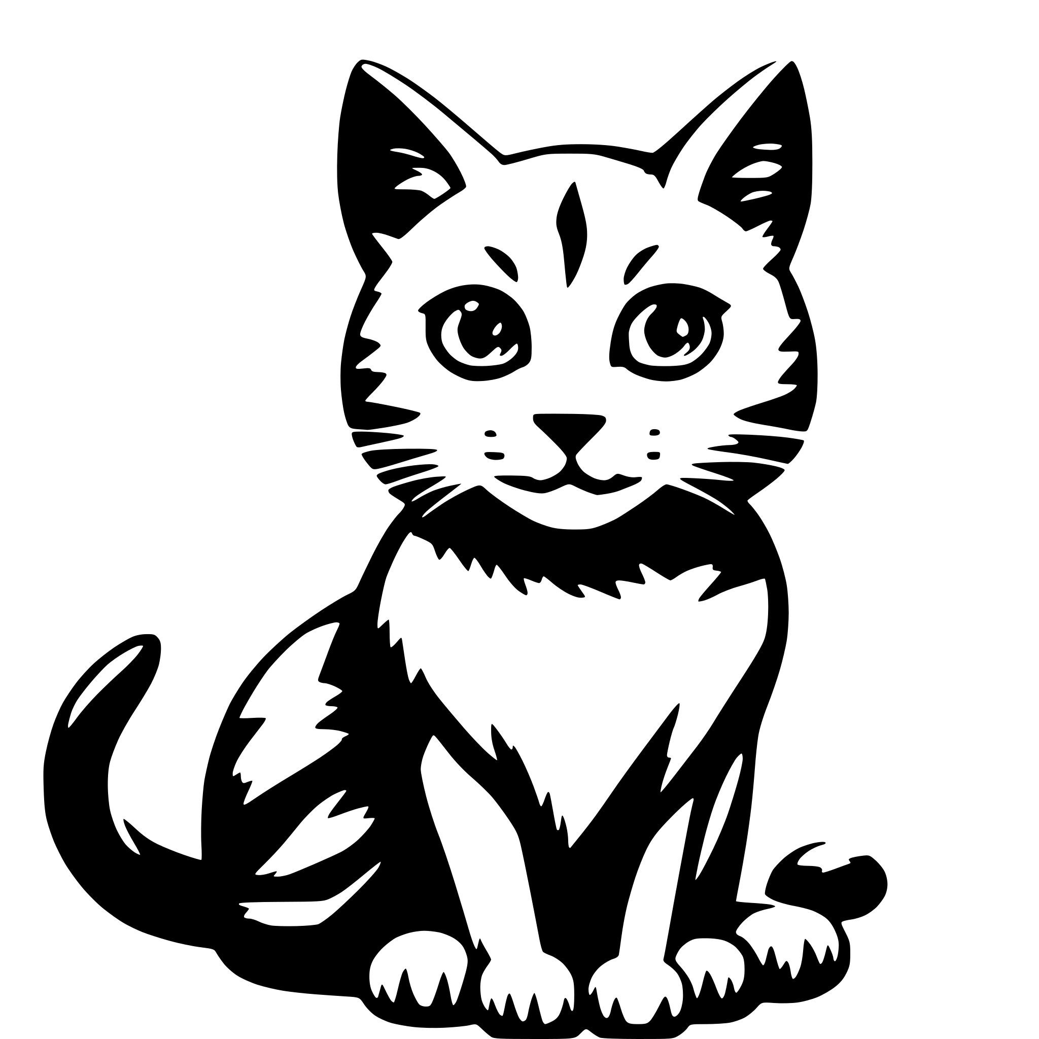 AI-generated SVG of 'Katze'