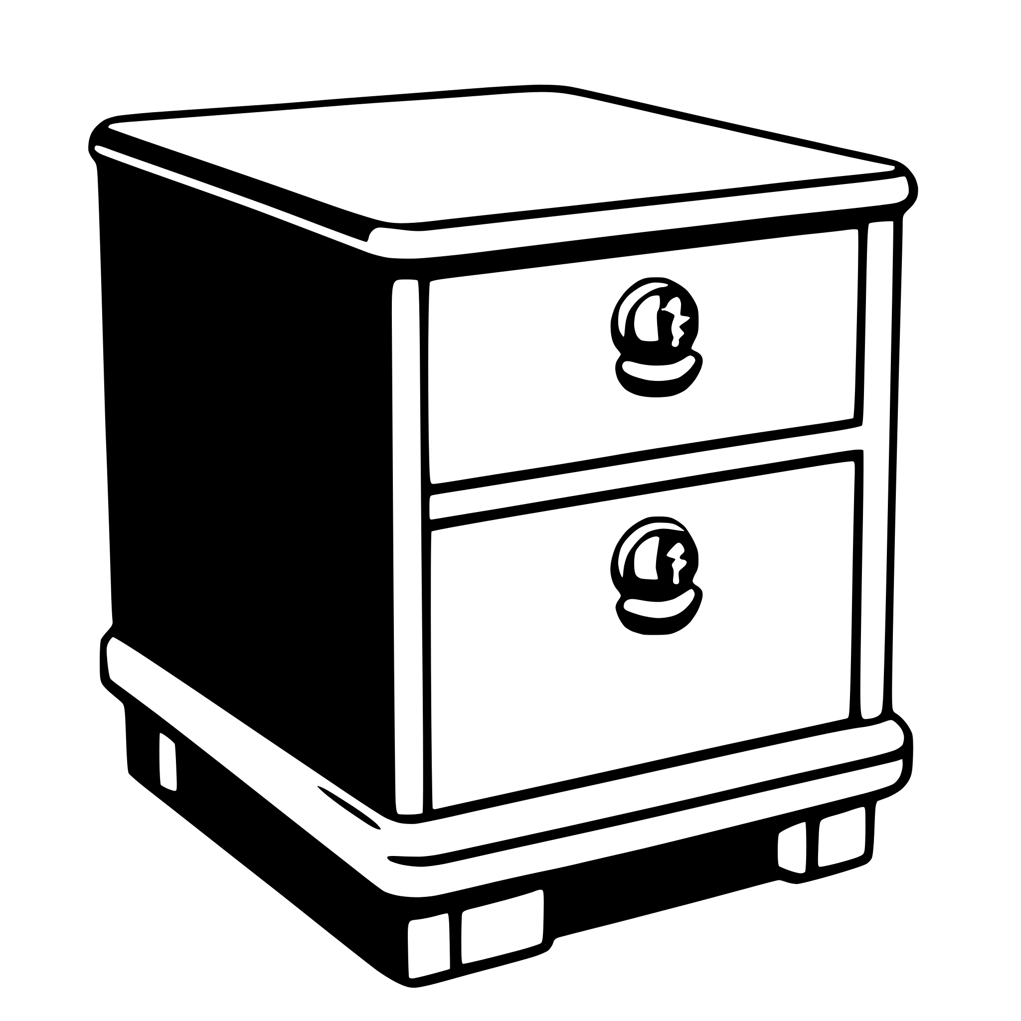 AI-generated SVG of 'nightstand'