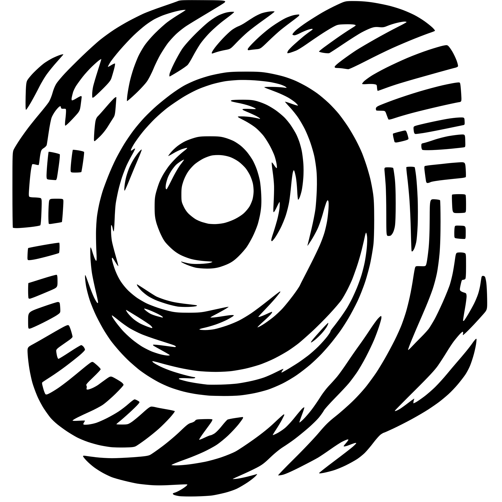 AI-generated SVG of 'black hole blazar abstract logo'