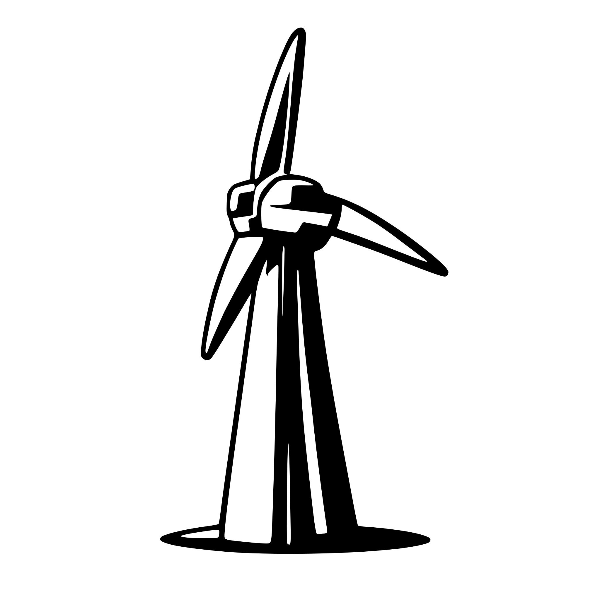 AI-generated SVG of a offshore wind turbine installation minimalistic