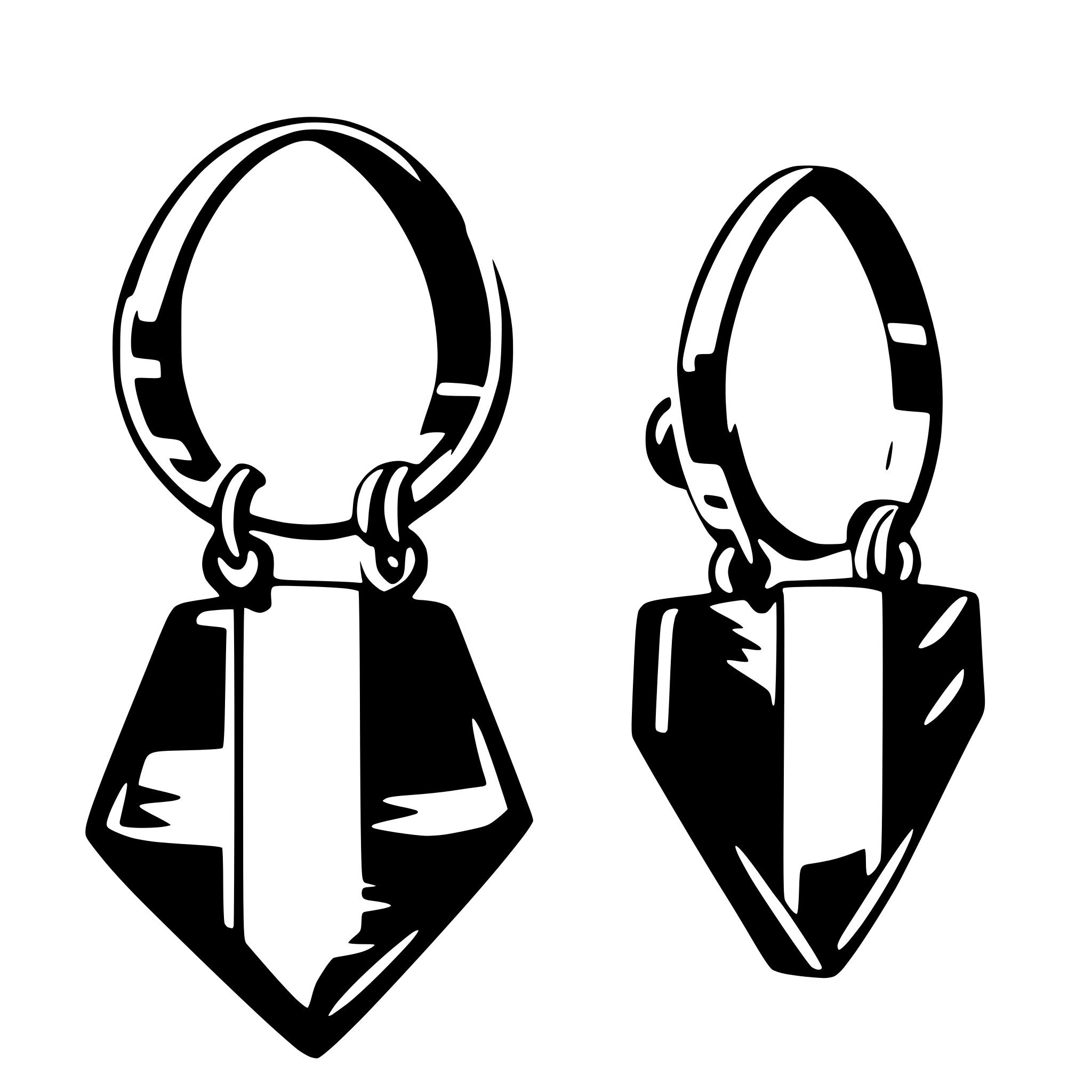 AI-generated SVG of a earring