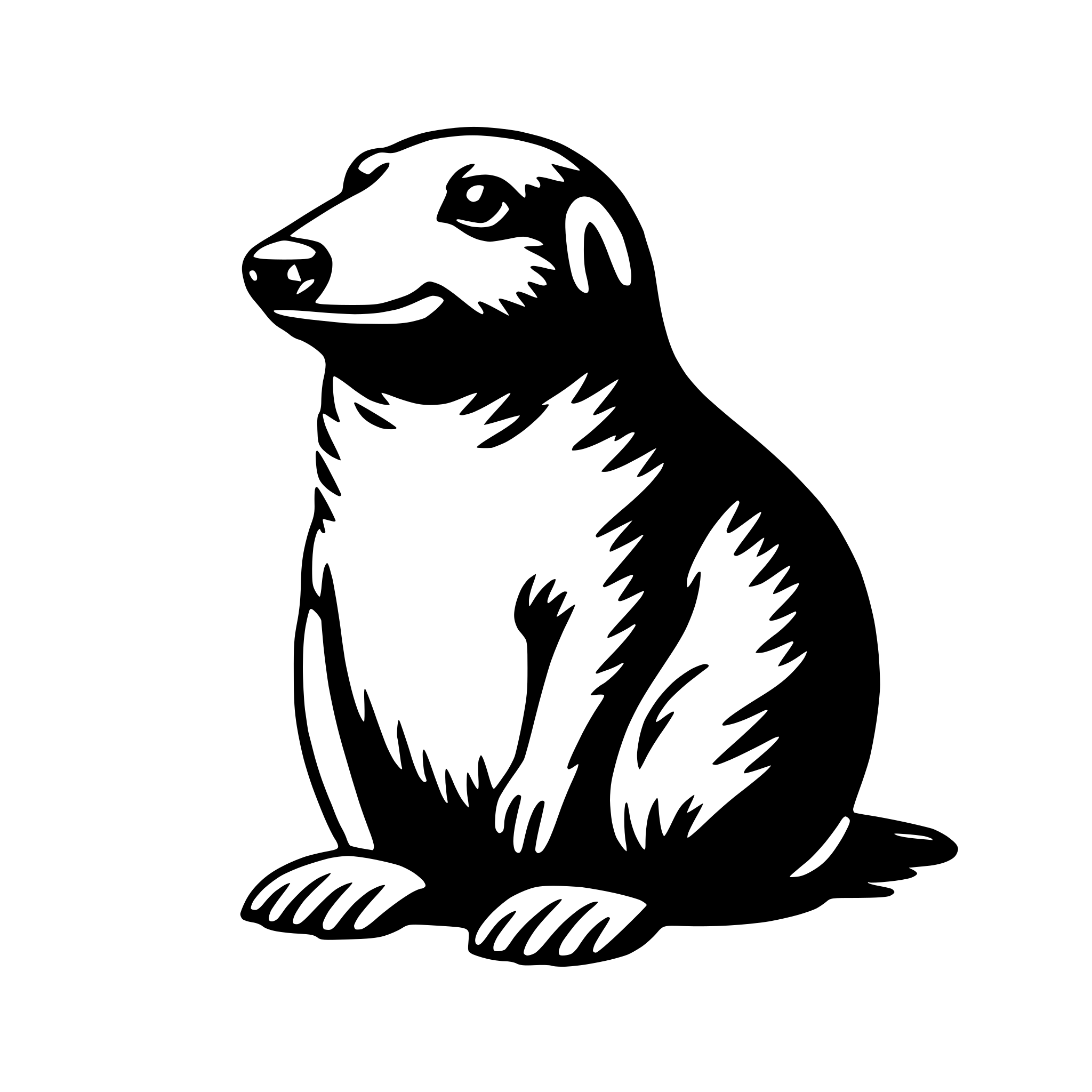 AI-generated SVG of 'mole'