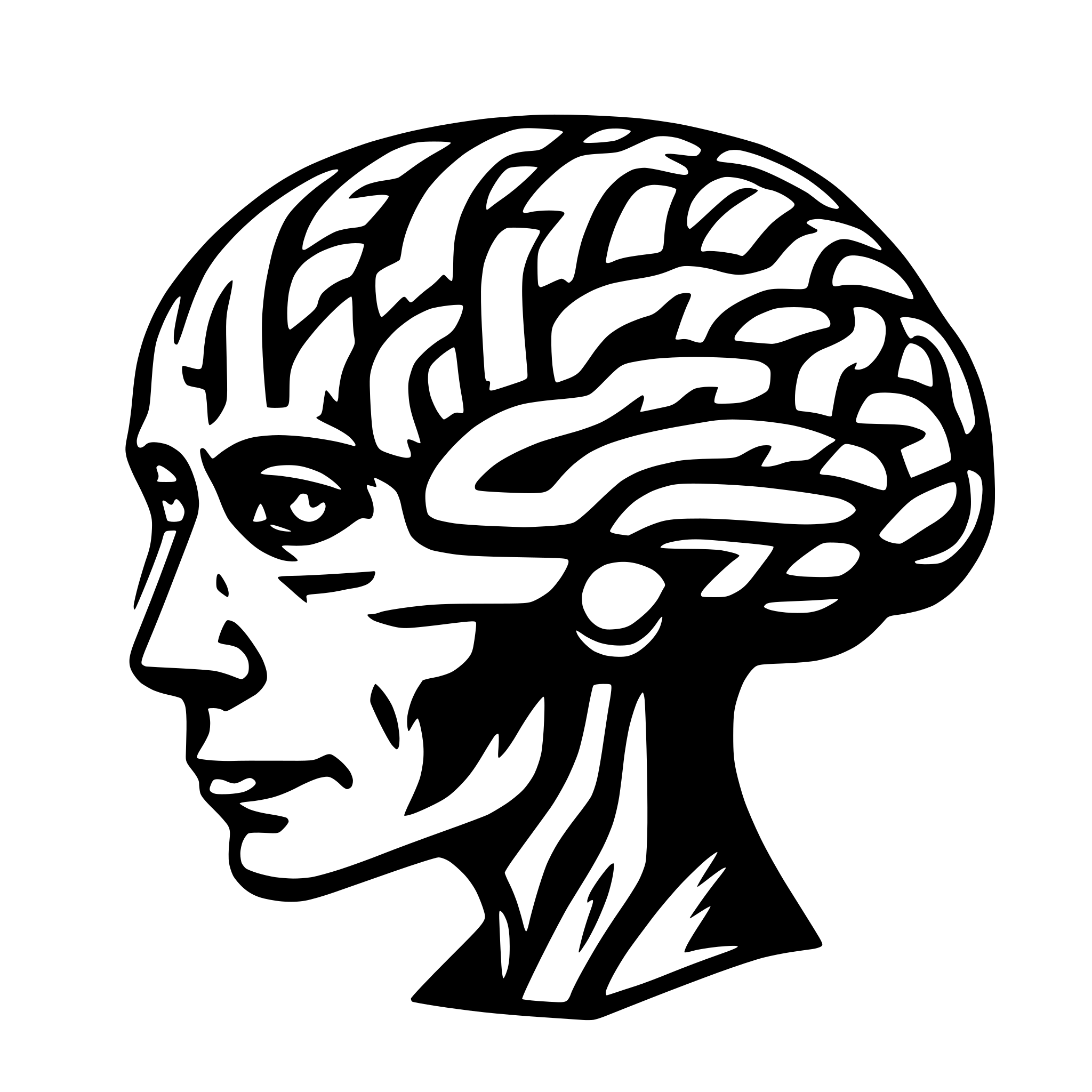 AI-generated SVG of a brain