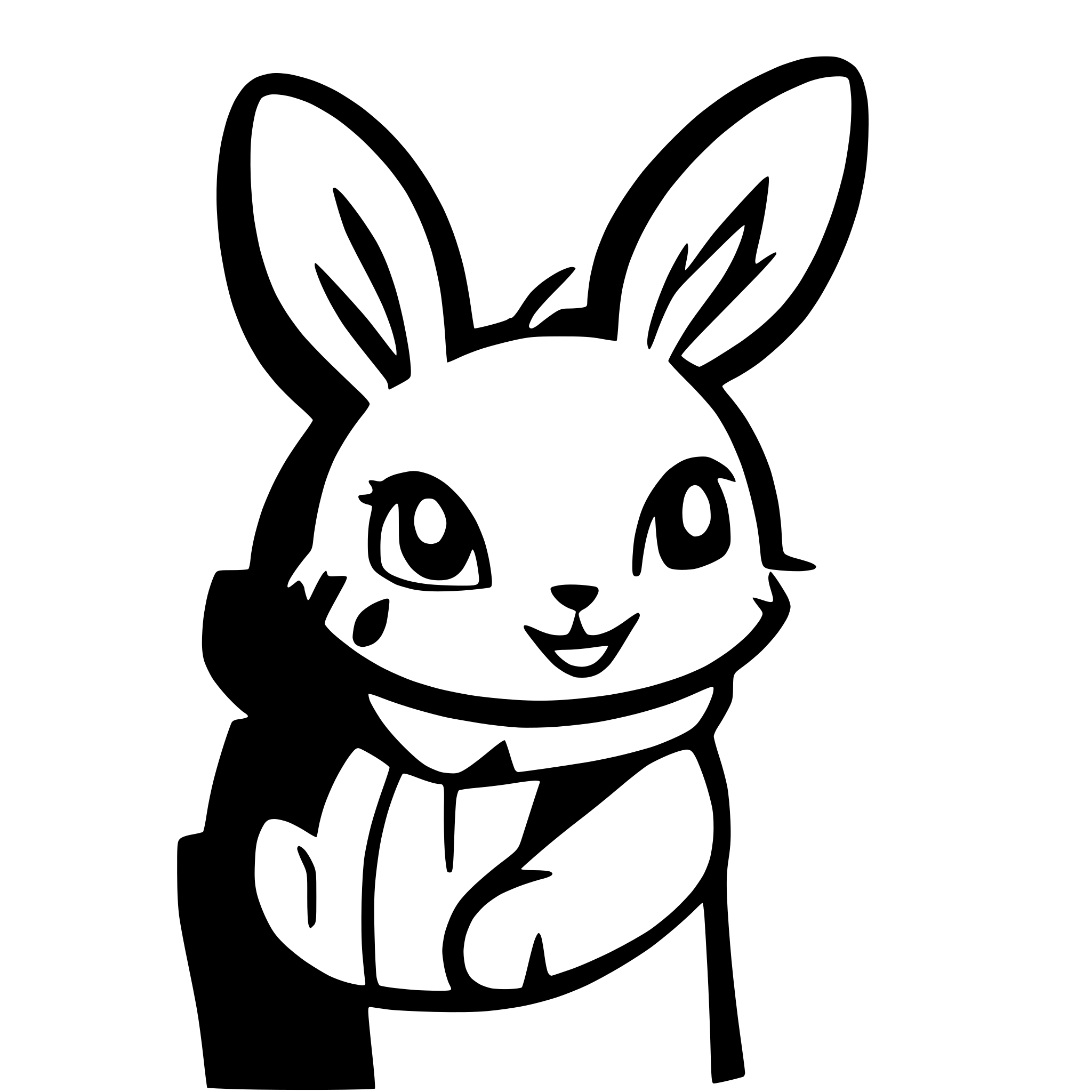 AI-generated SVG of a A rabbit