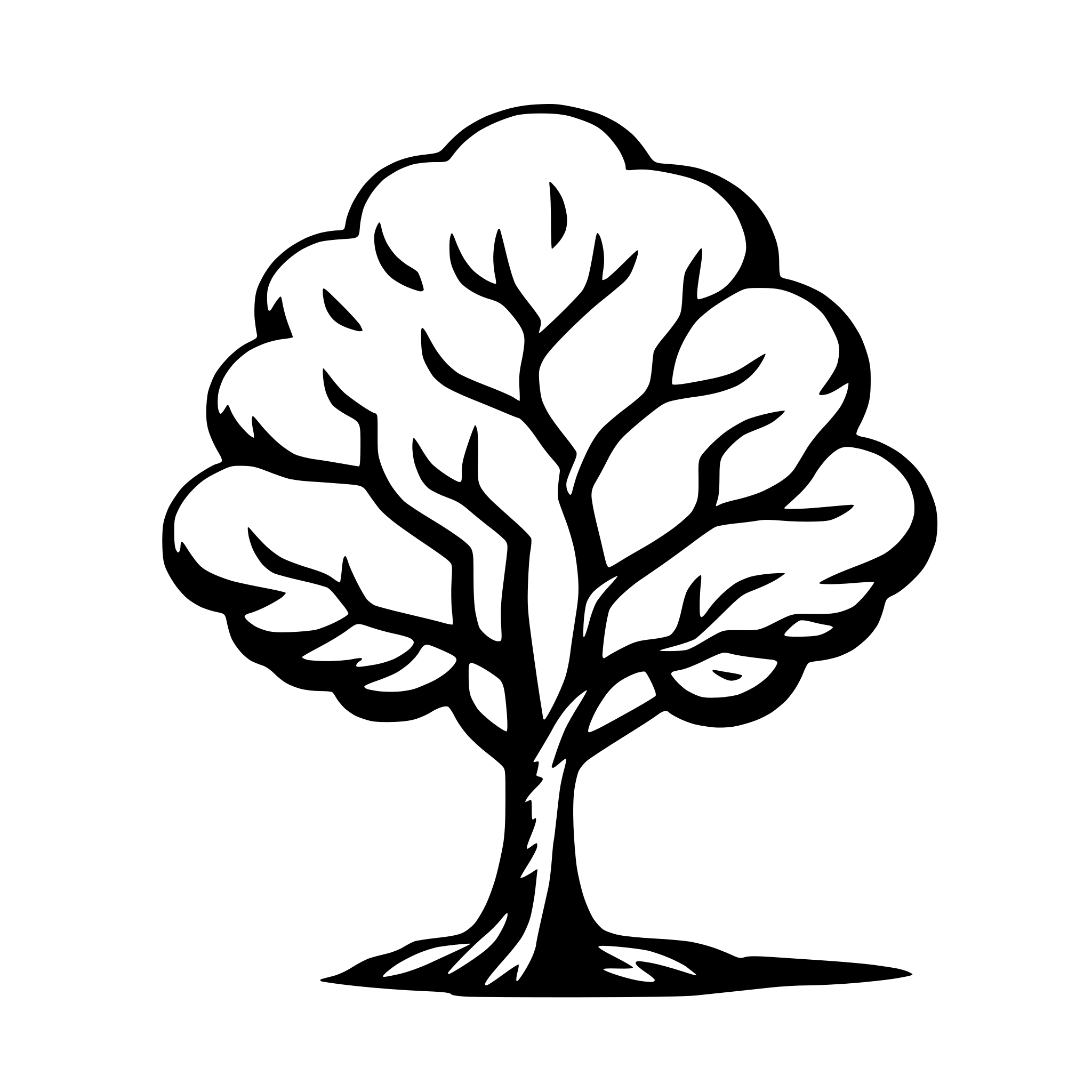 AI-generated SVG of a tree