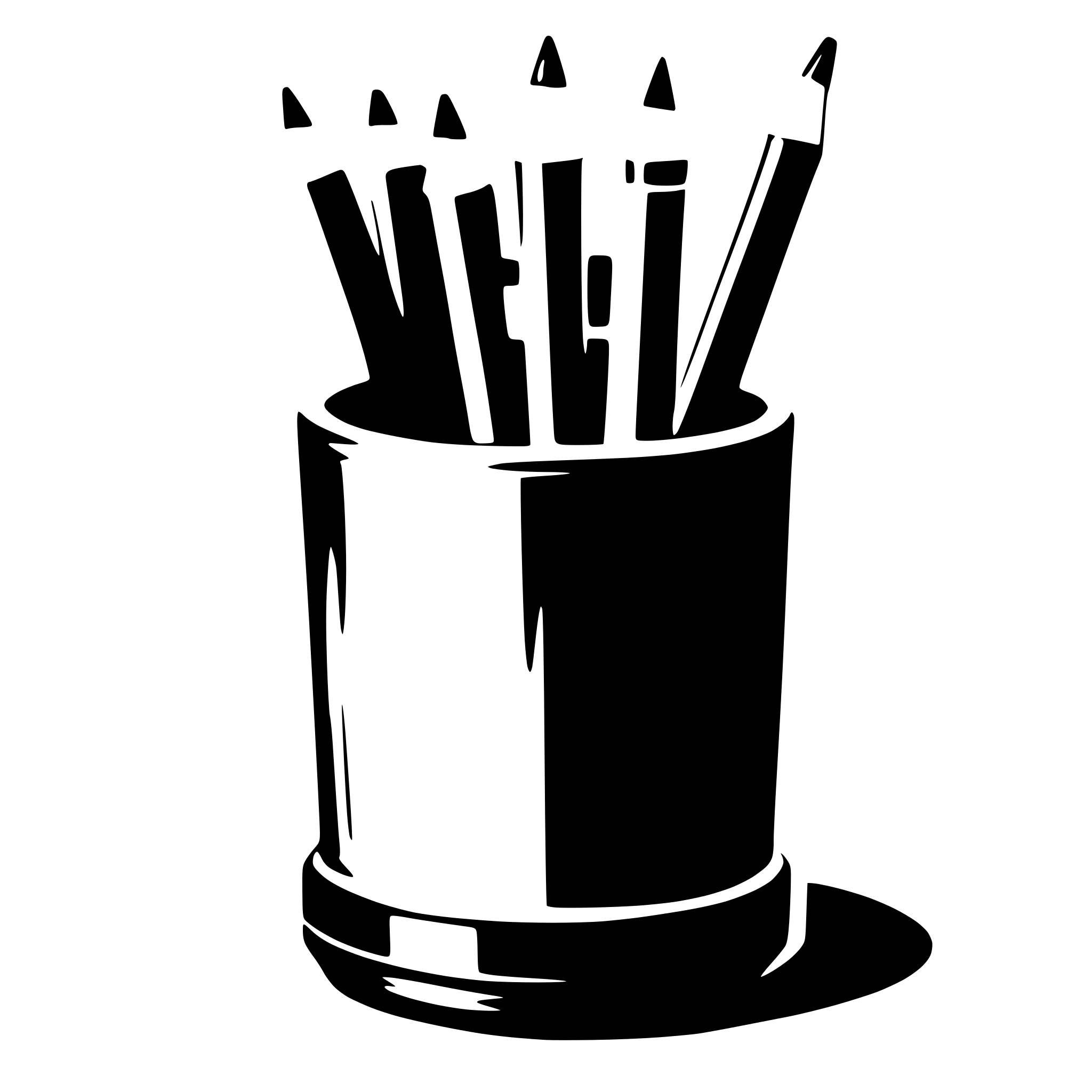AI-generated SVG of 'pencil holder'