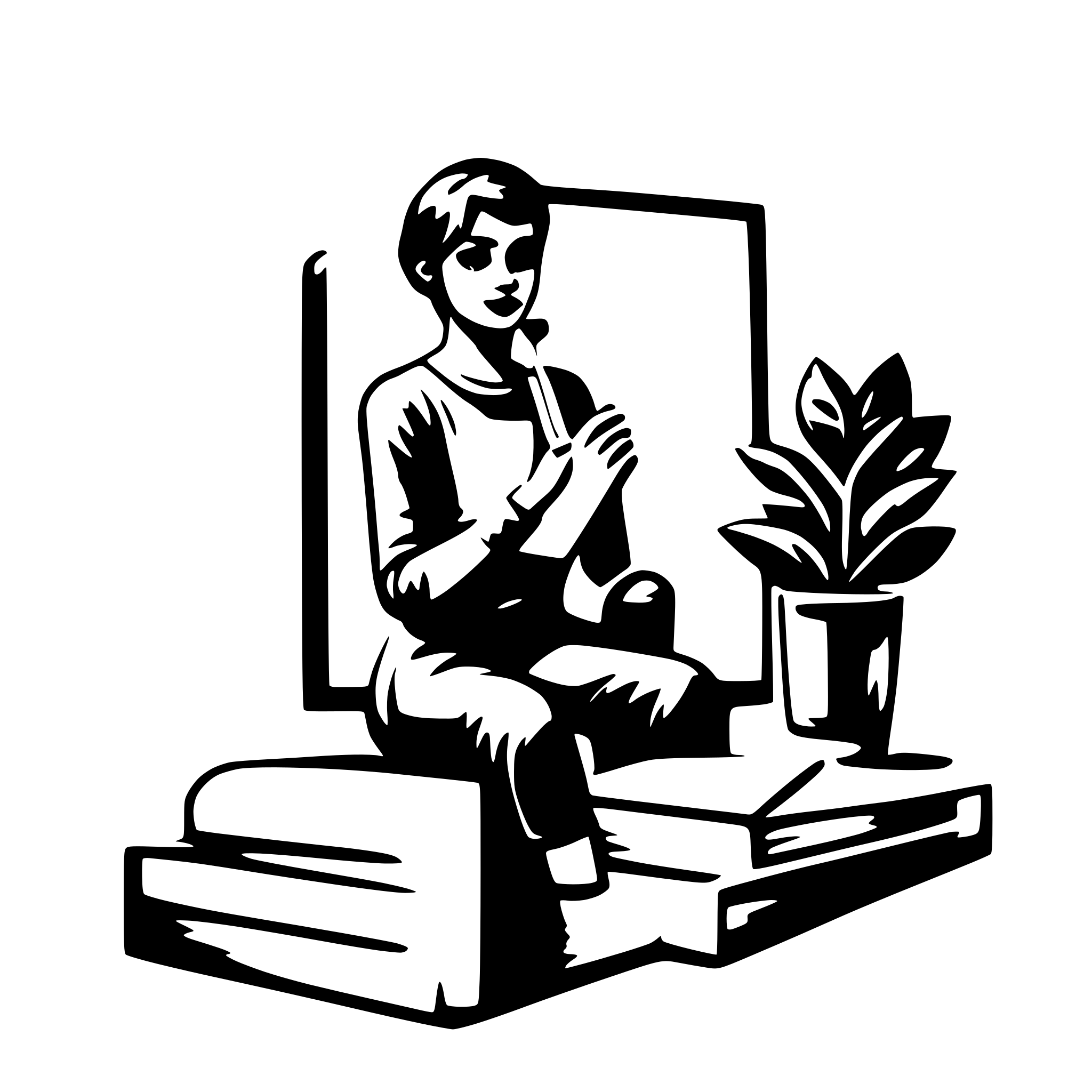 AI-generated SVG of a study