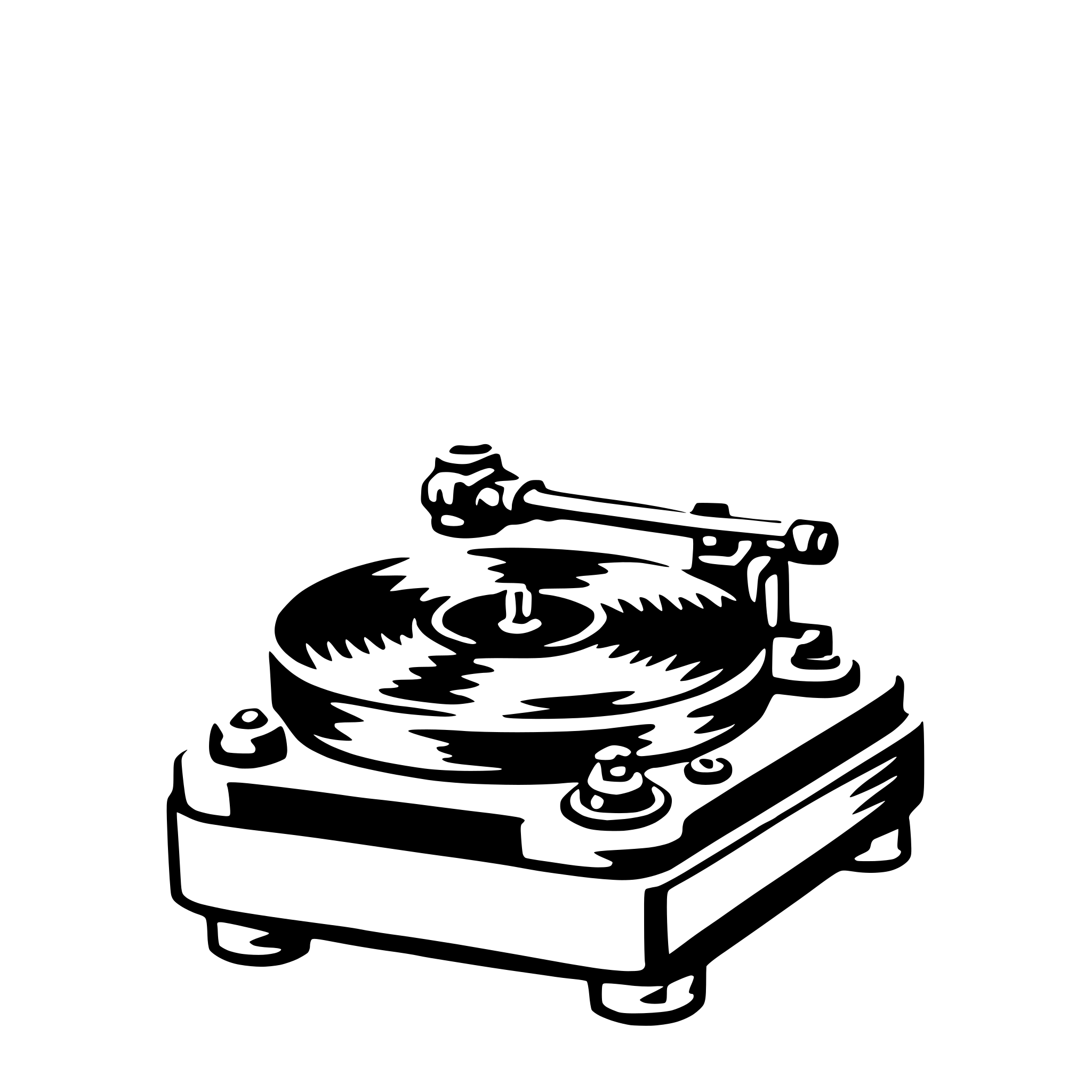 AI-generated SVG of a turntable