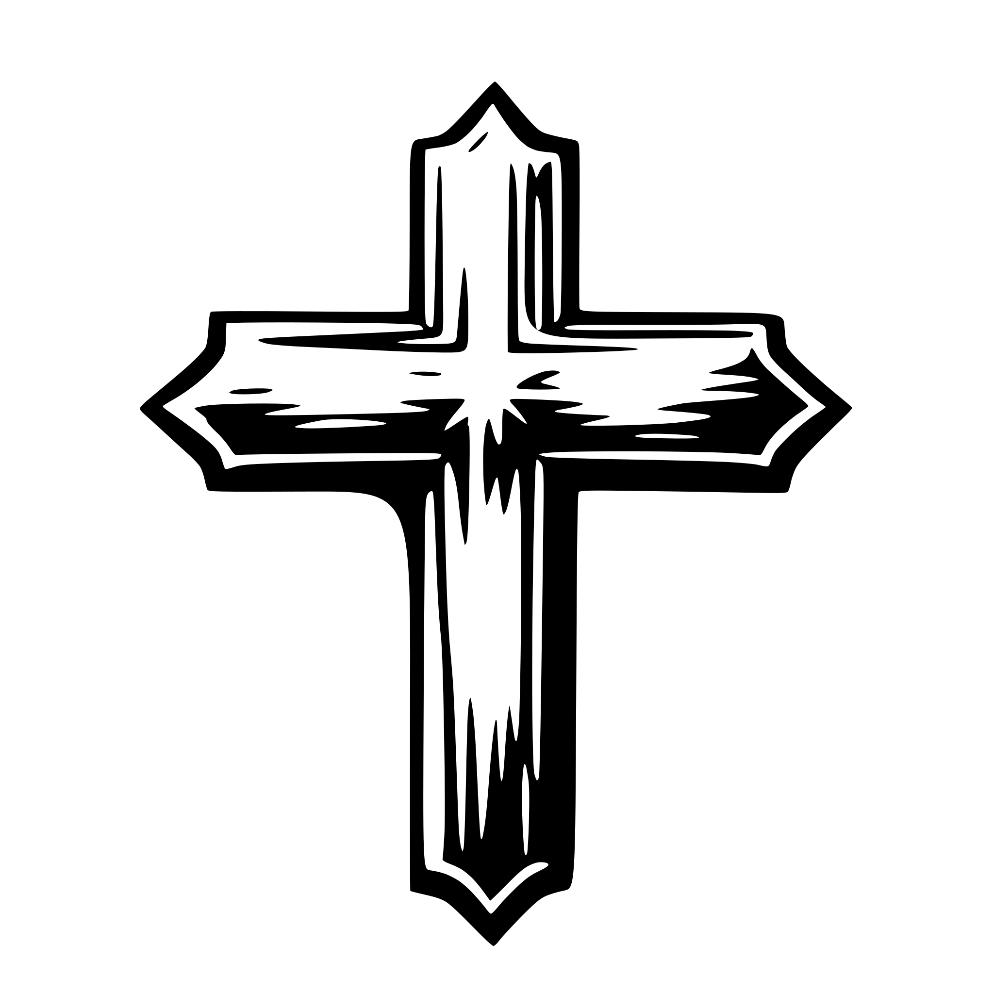 AI-generated SVG of a cross star