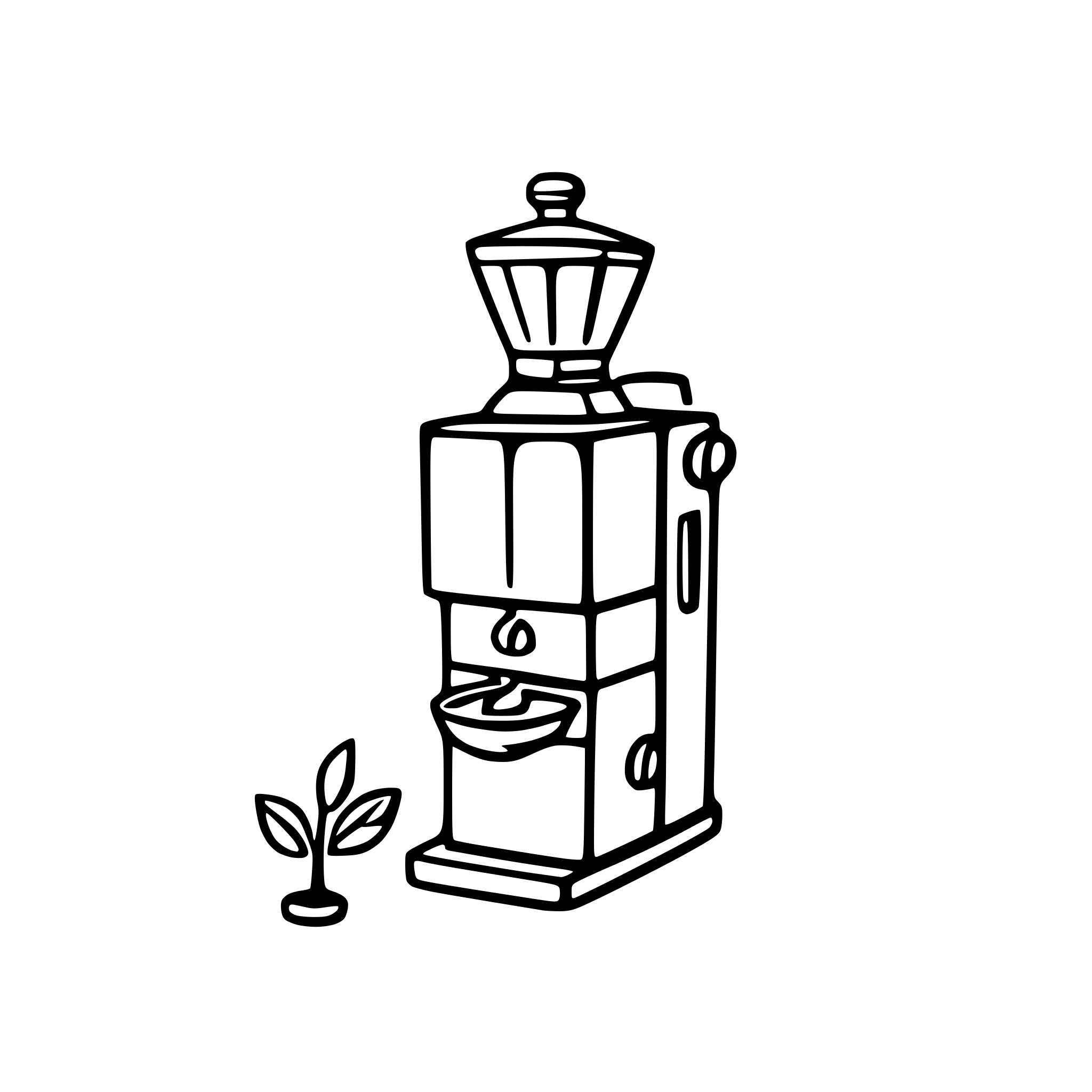 AI-generated SVG of 'modern coffee grinder'