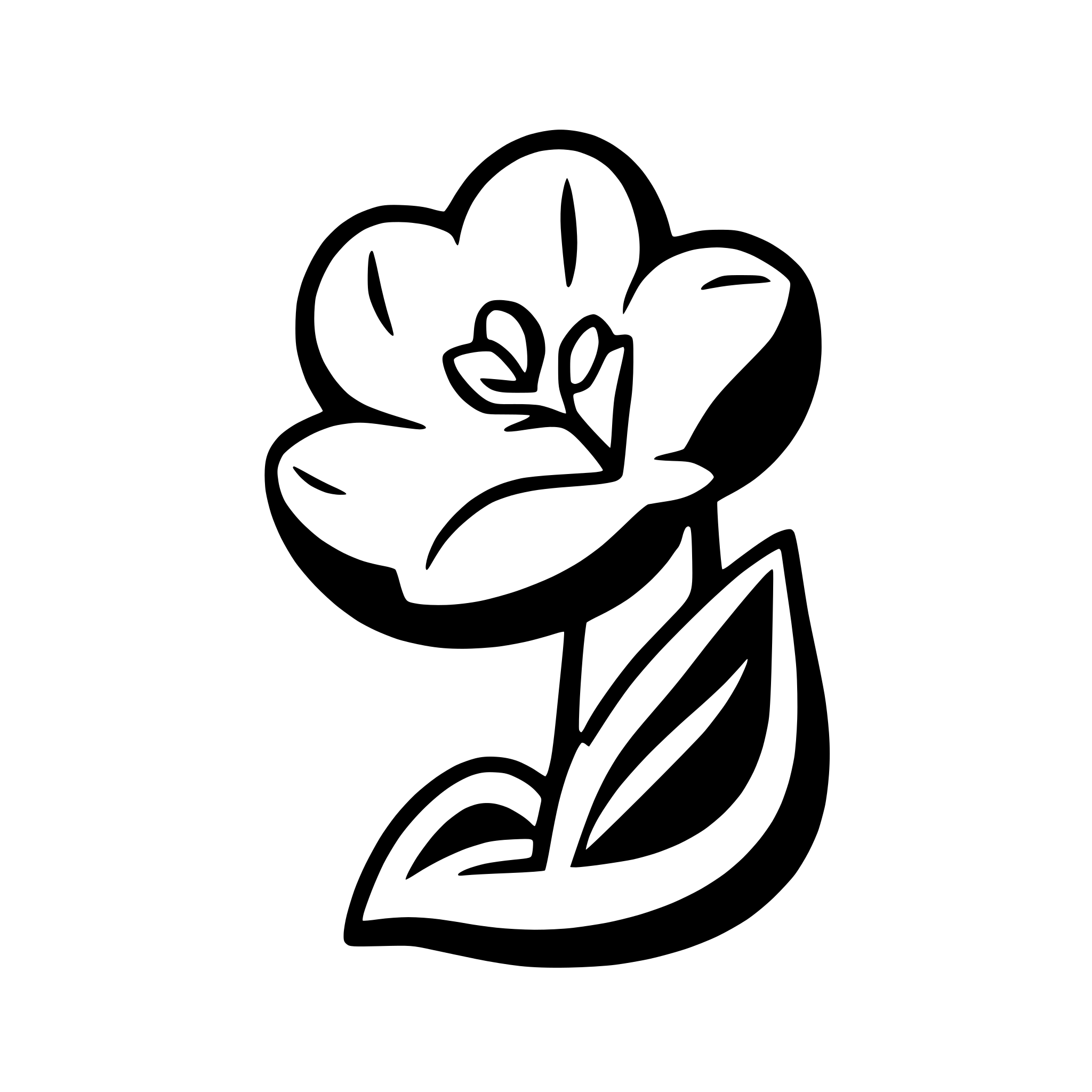 AI-generated SVG of 'simple orchid flower logo'