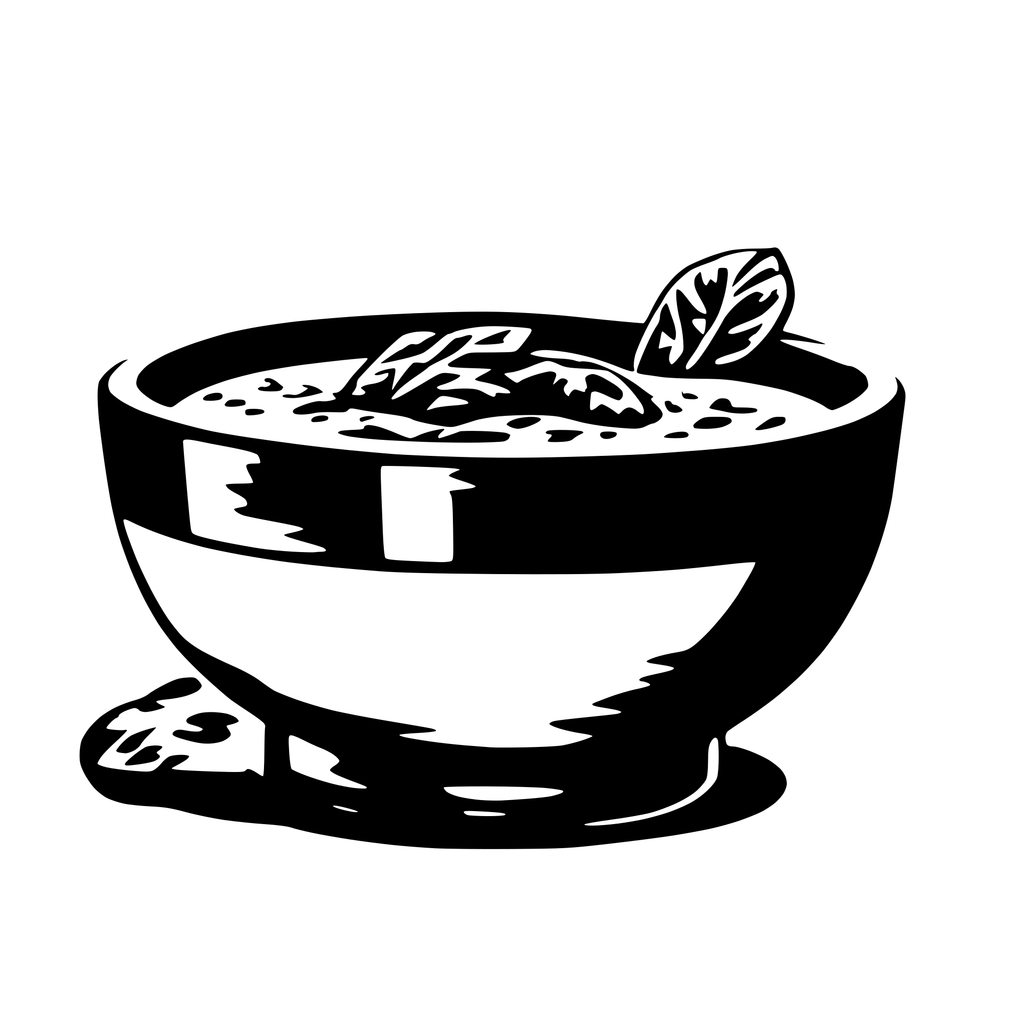 AI-generated SVG of a a soupbowl