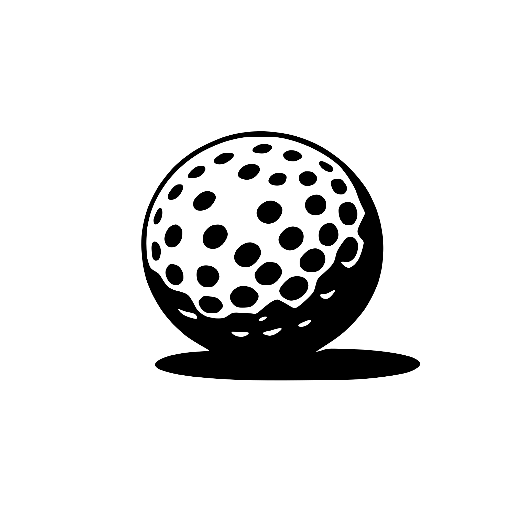 AI-generated SVG of 'golf ball'