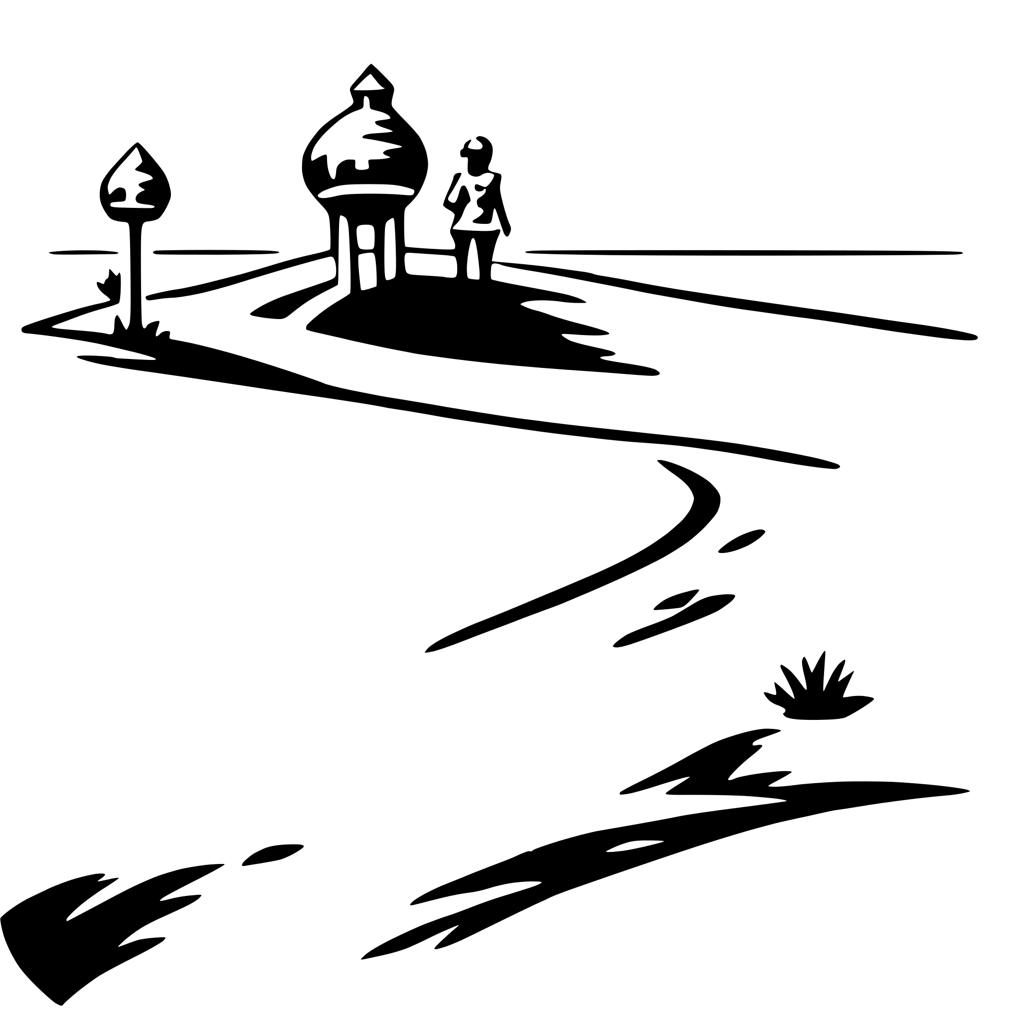 AI-generated SVG of a riding sand dunes