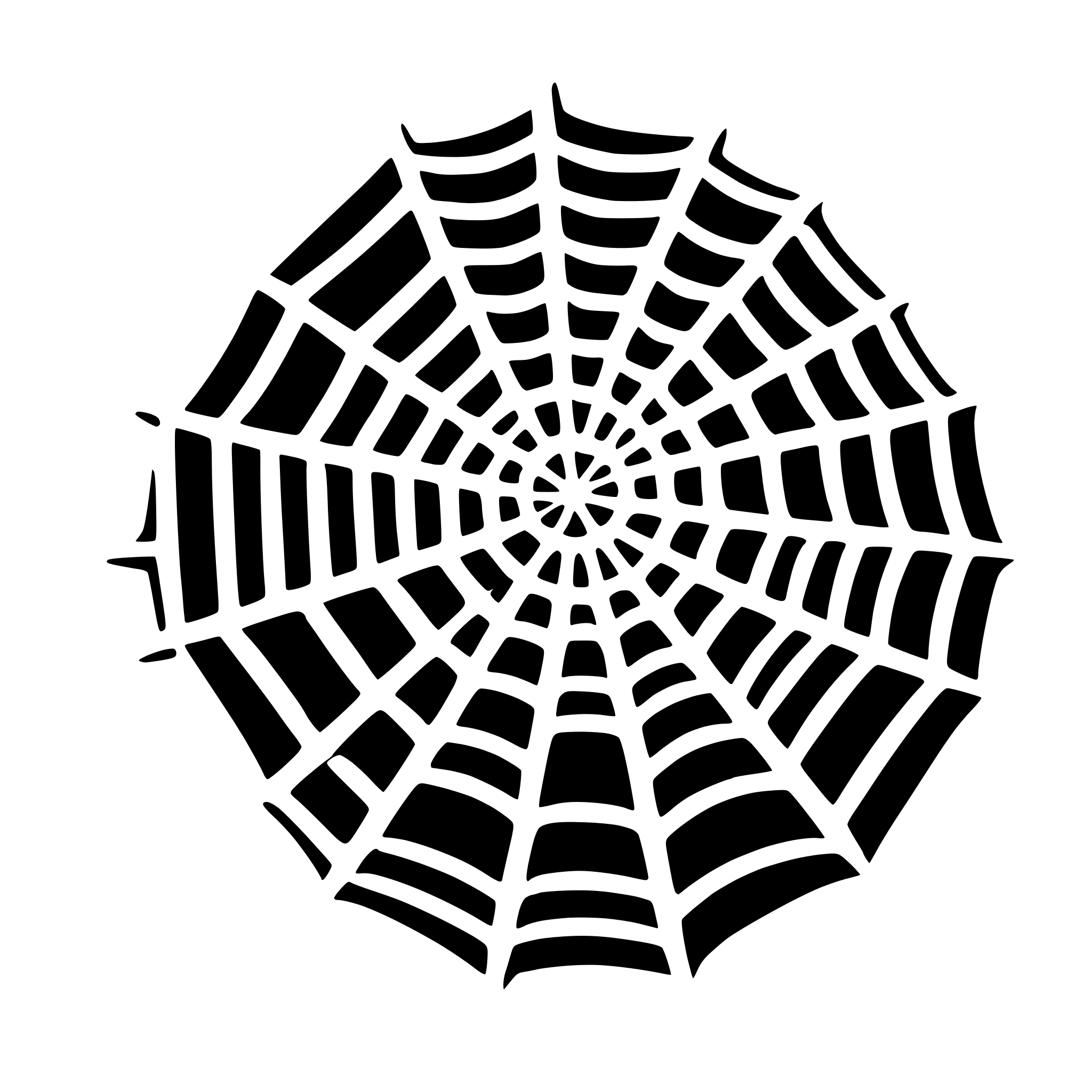 AI-generated SVG of 'cobweb'