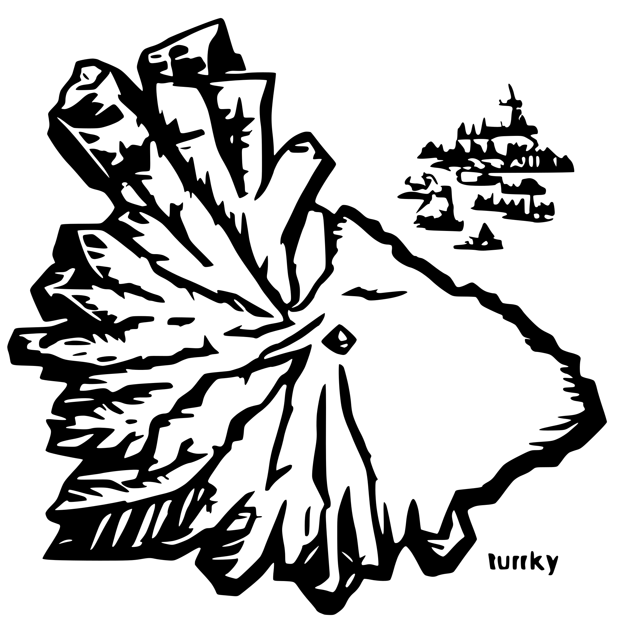 AI-generated SVG of a turkey region map