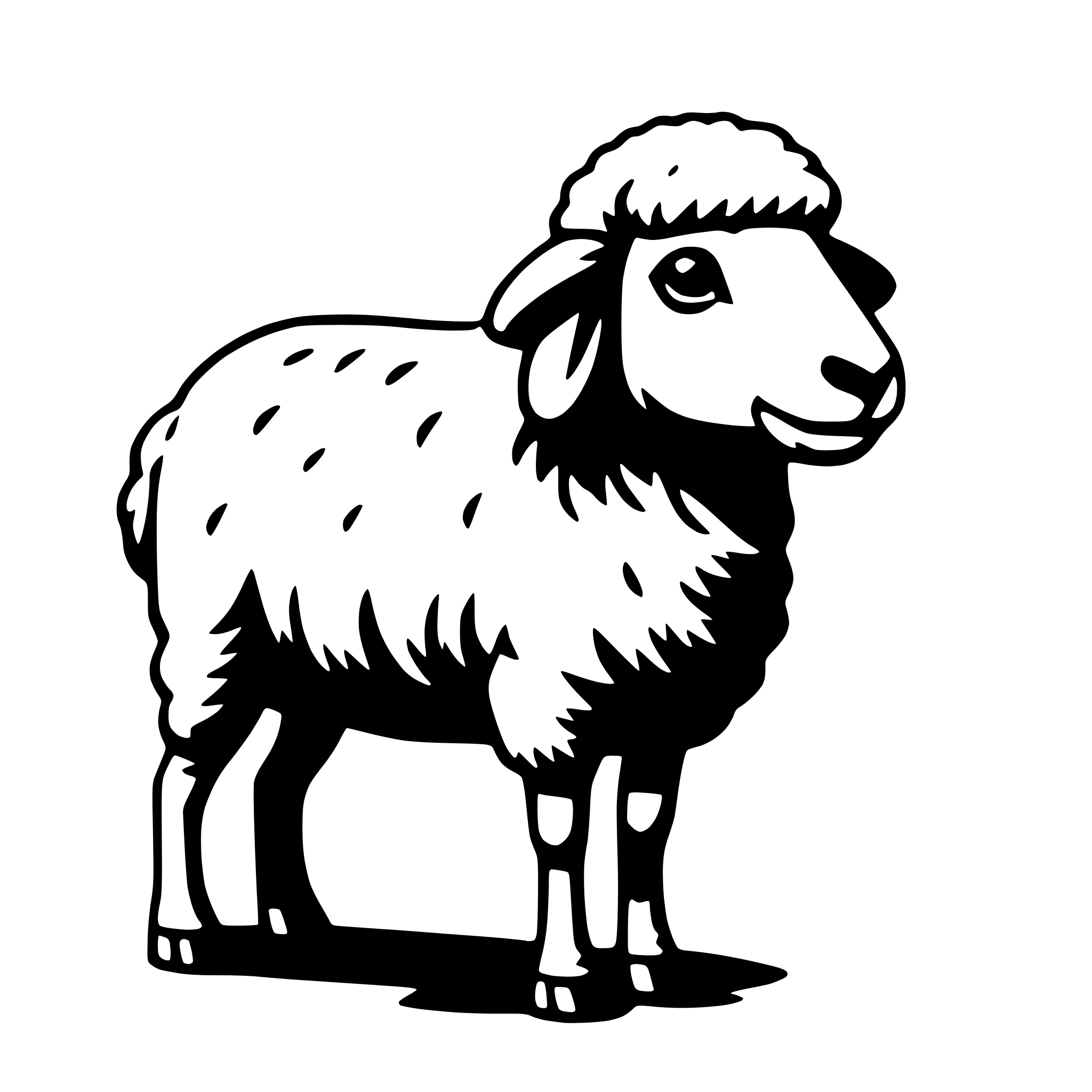 AI-generated SVG of 'sheep'