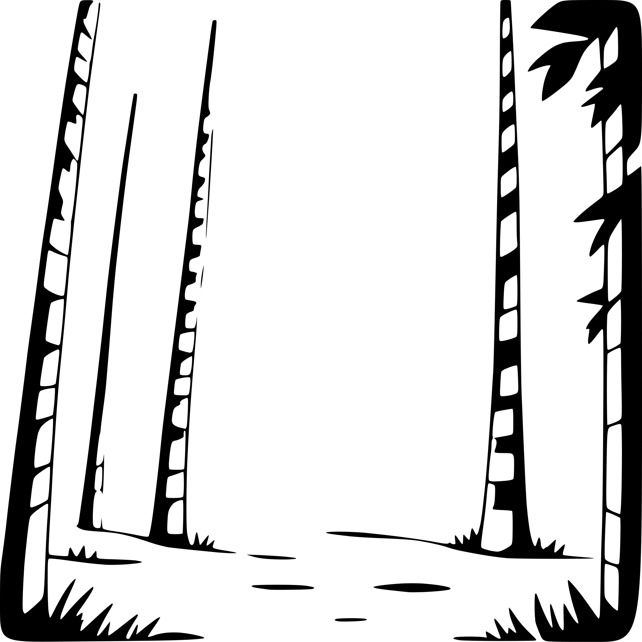 AI-generated SVG of a forest with tall trees