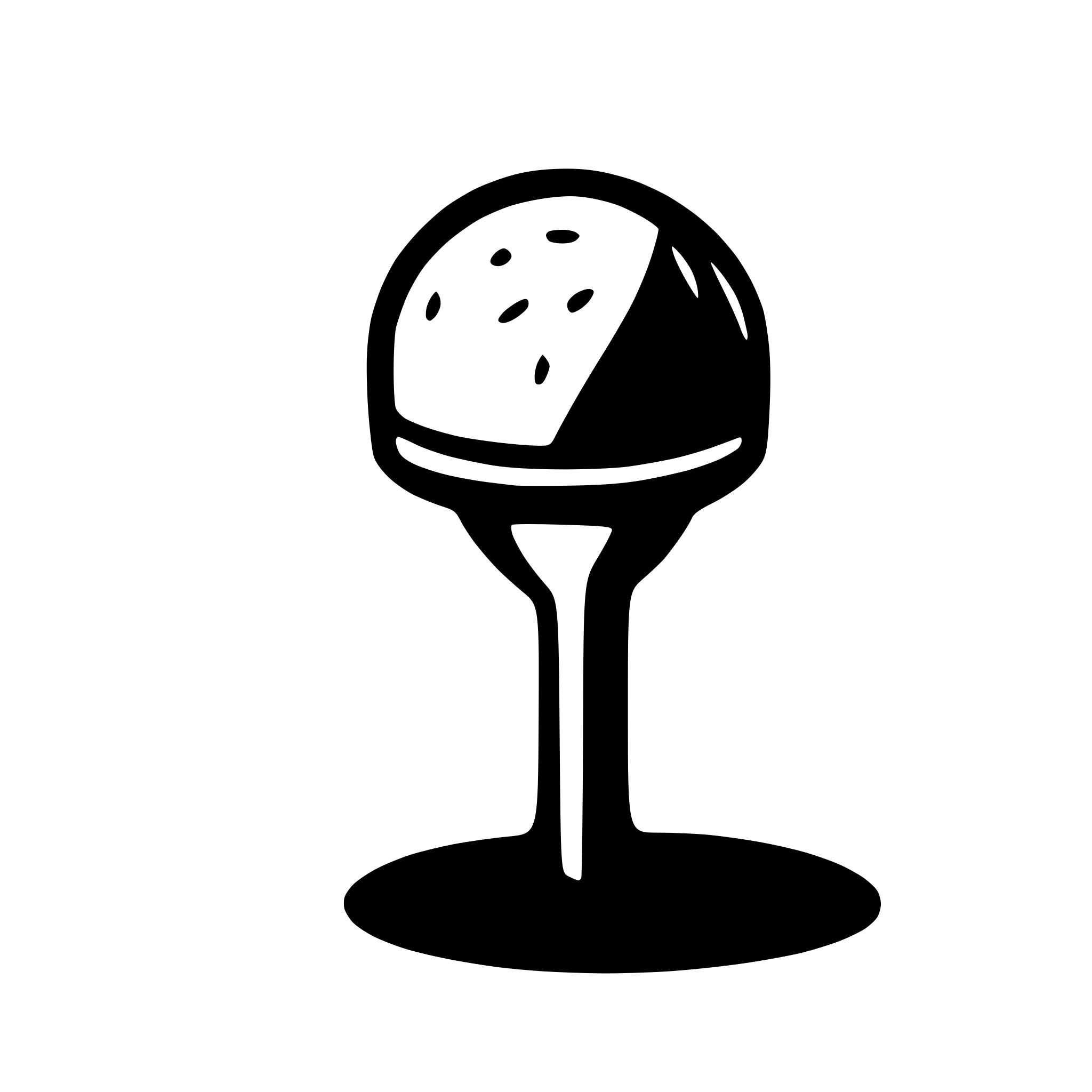 AI-generated SVG of a i need an image of a golf ball on a tee. as simplistic as possible. there should be no containing frame, no shadow, no floor. just the ball on a tee.