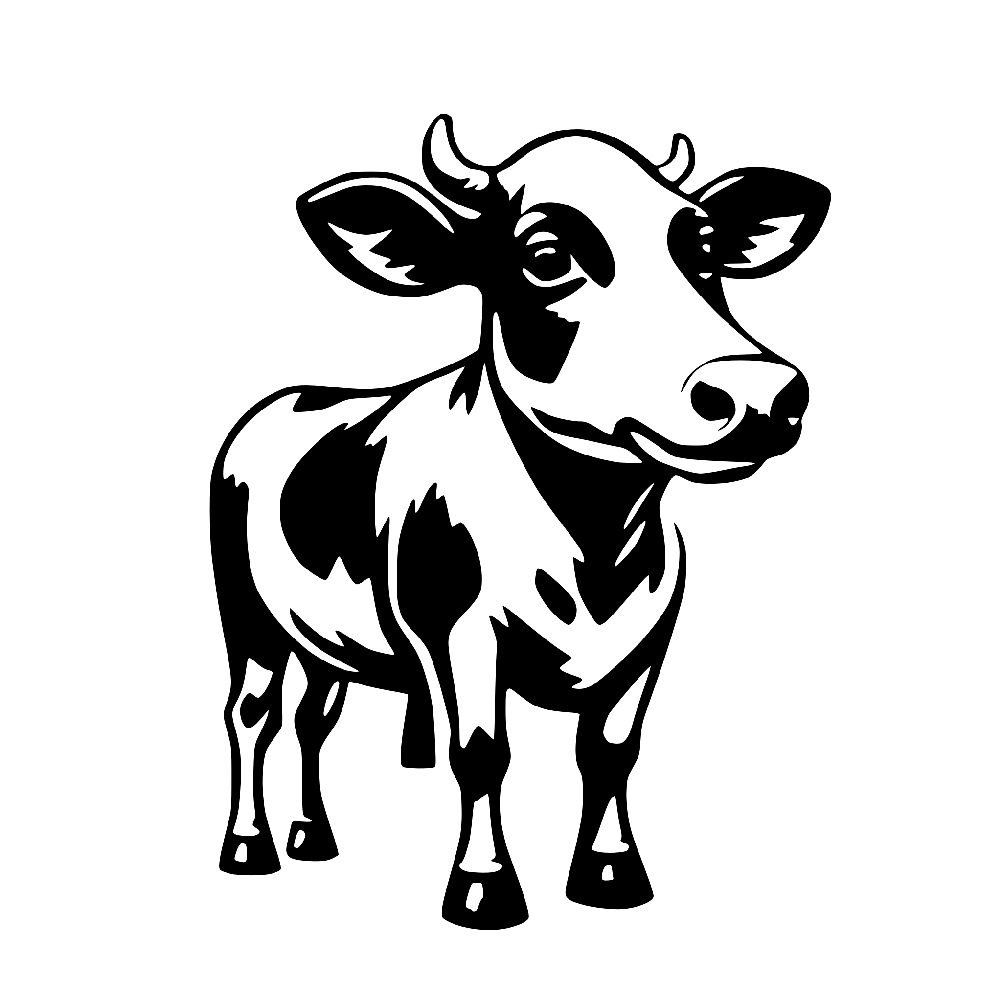 AI-generated SVG of a moo