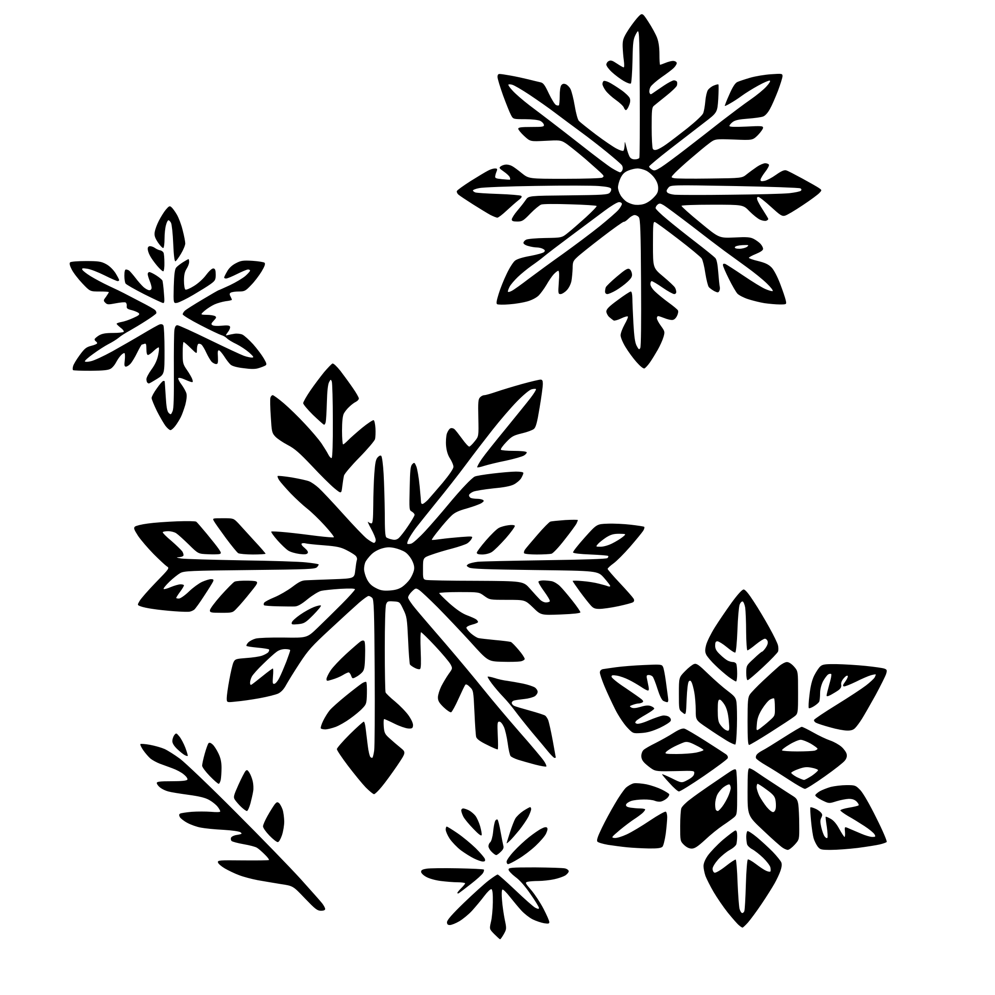 AI-generated SVG of a snowflakes