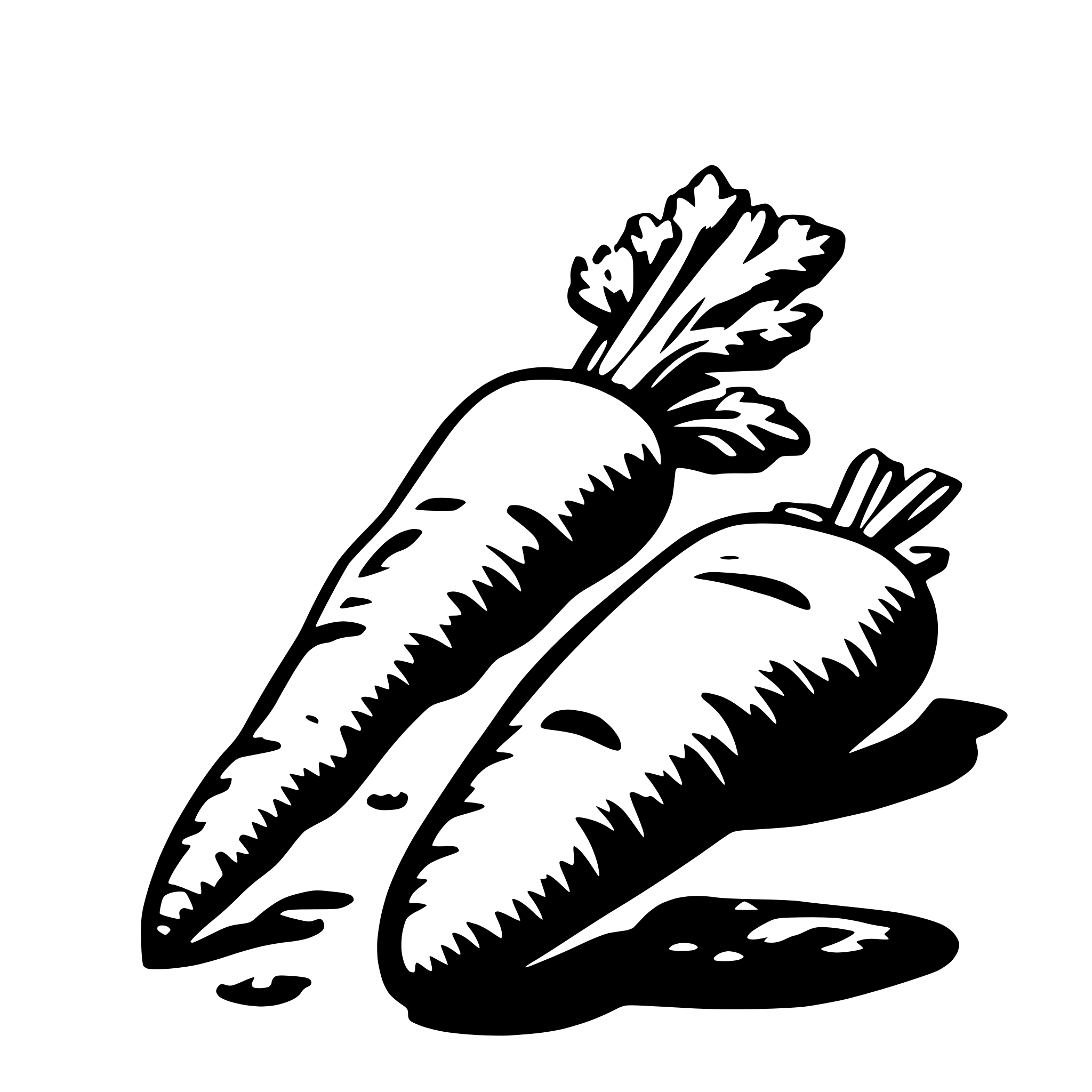 AI-generated SVG of 'create a carrot'