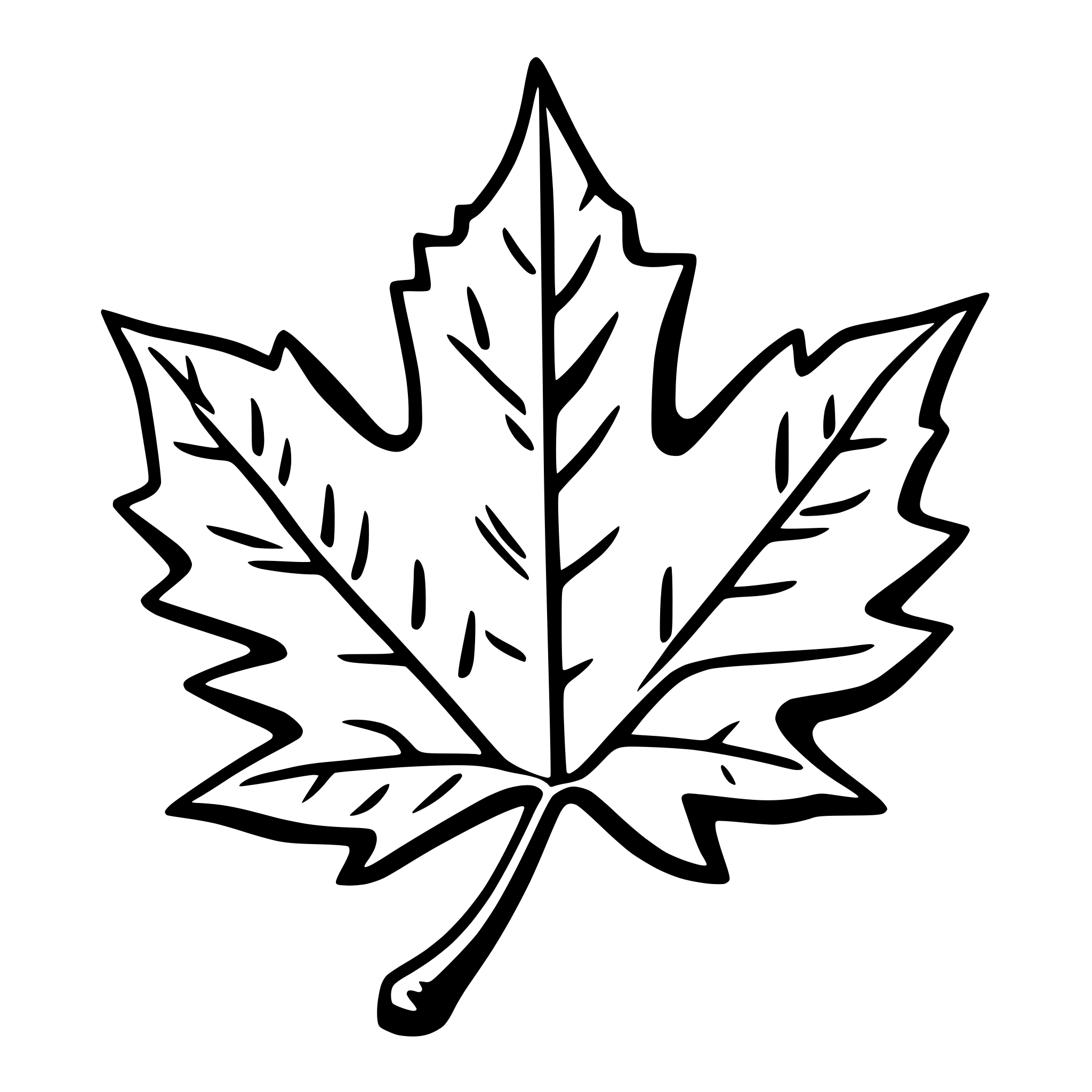 AI-generated SVG of a maple leaf
