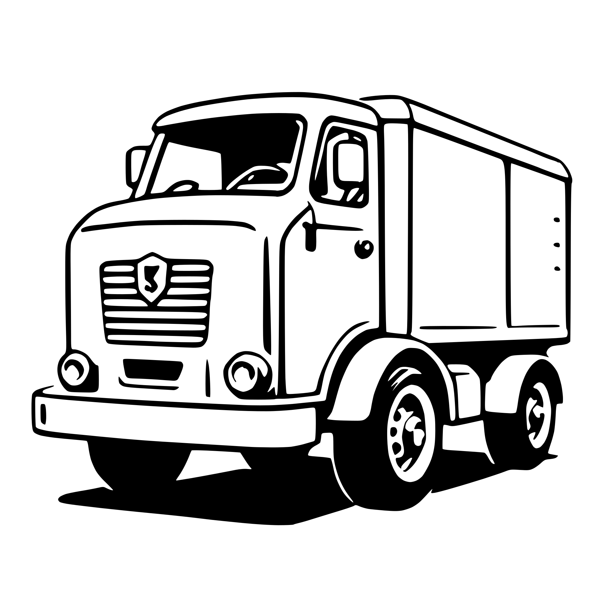 AI-generated SVG of 'garbage truck'