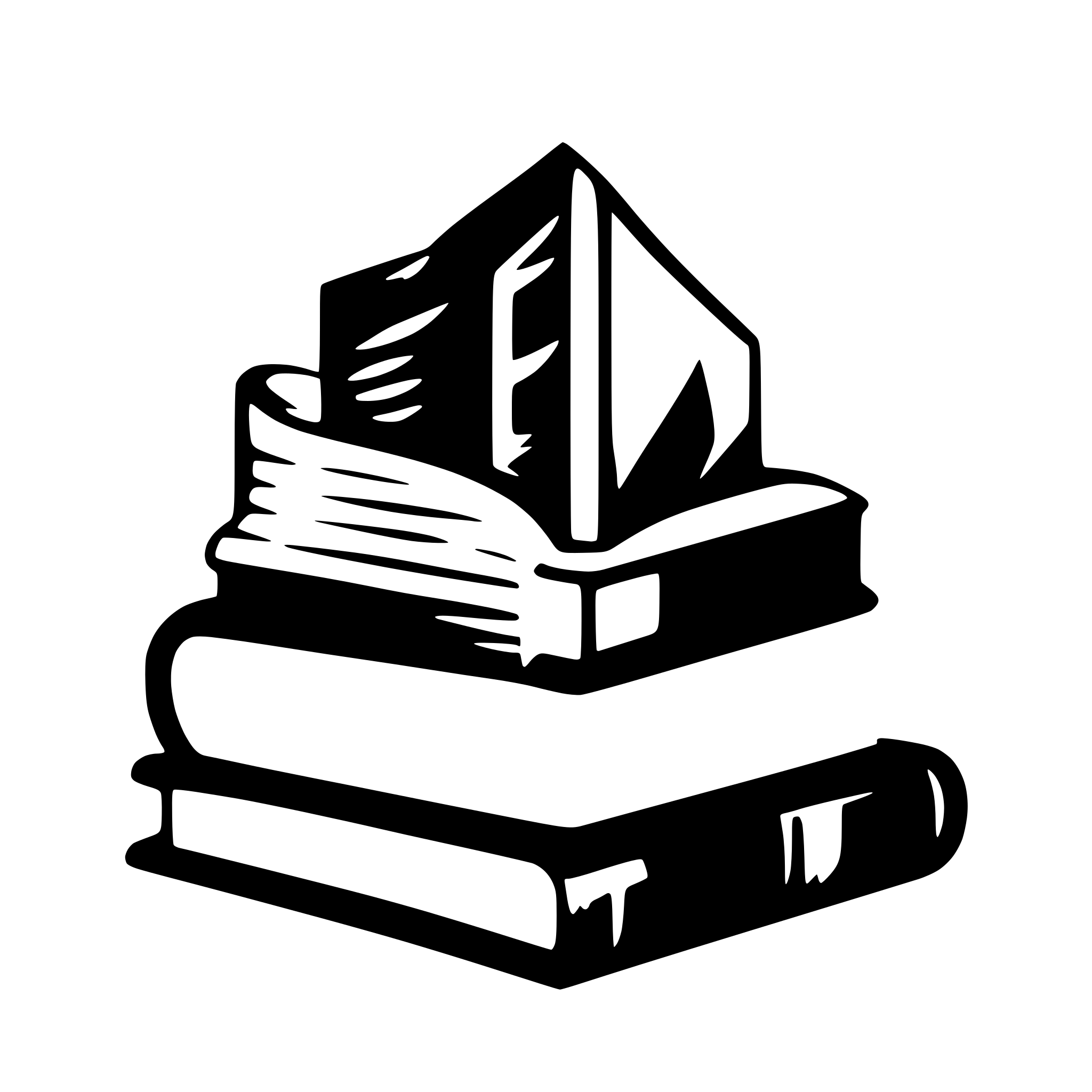AI-generated SVG of a logo solid book exam