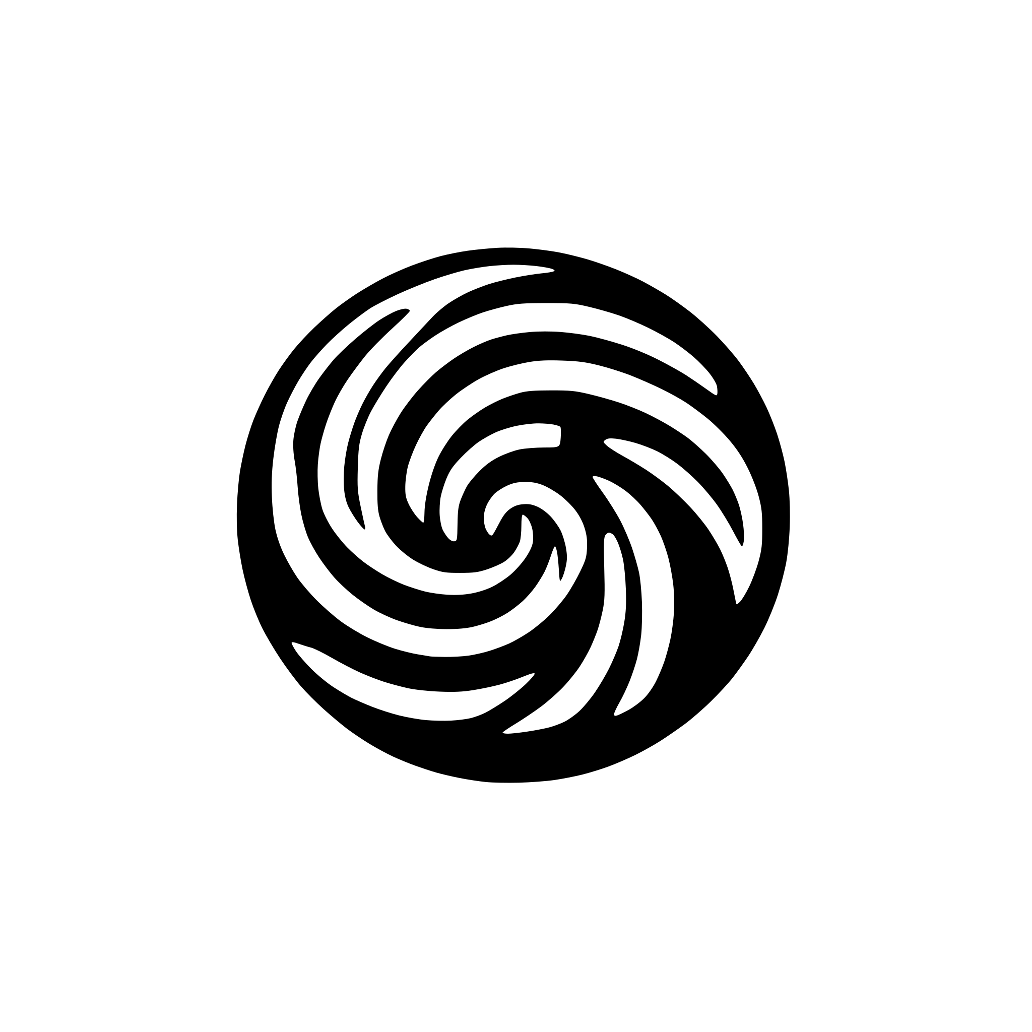 AI-generated SVG of a spiral sphere