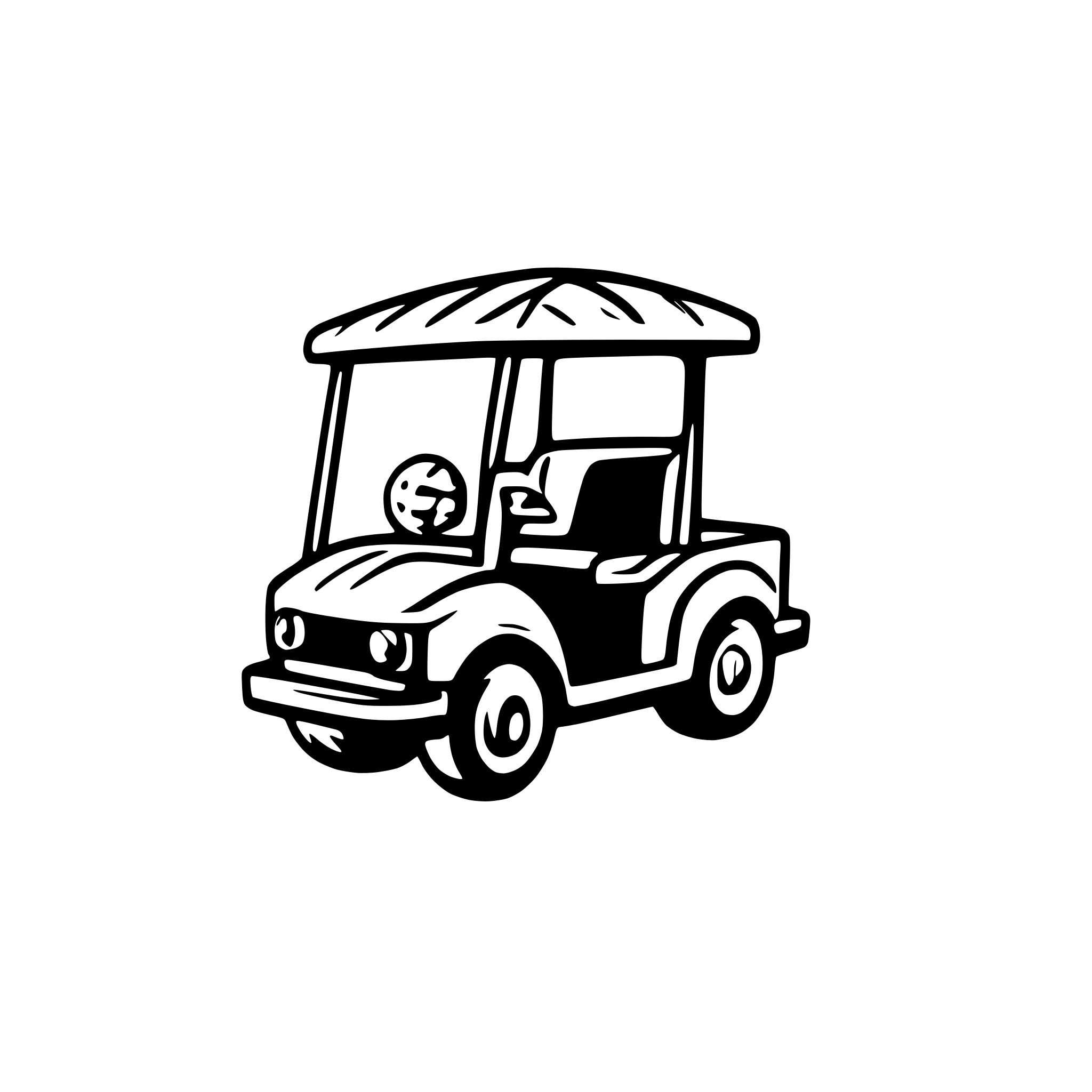 AI-generated SVG of a golf cart