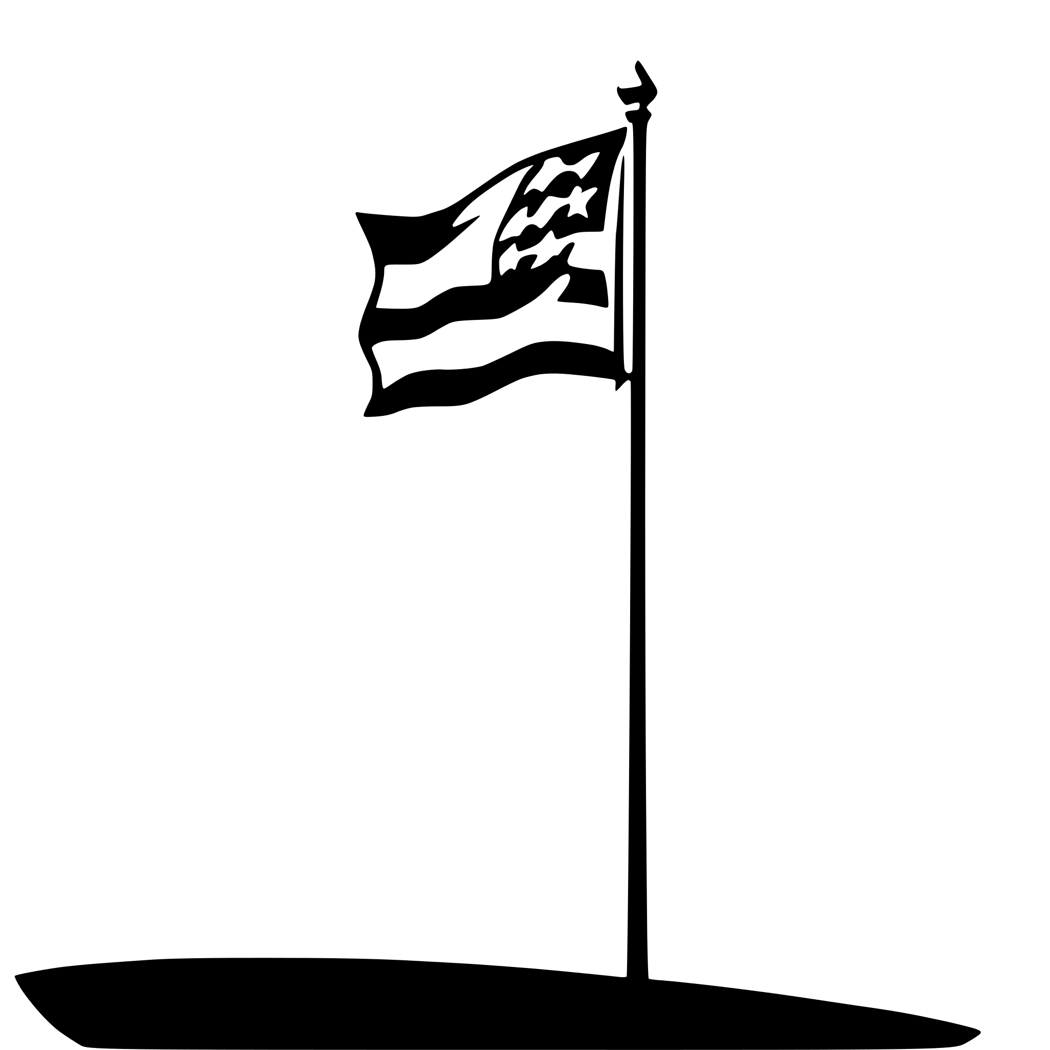 AI-generated SVG of a flagpole