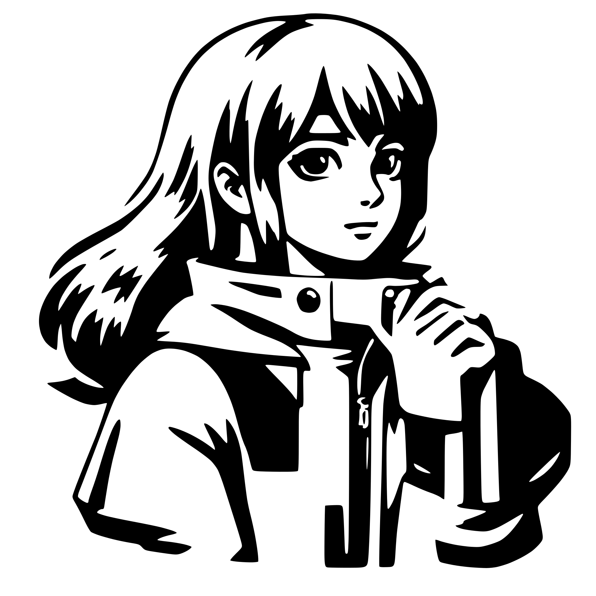 AI-generated SVG of a anime