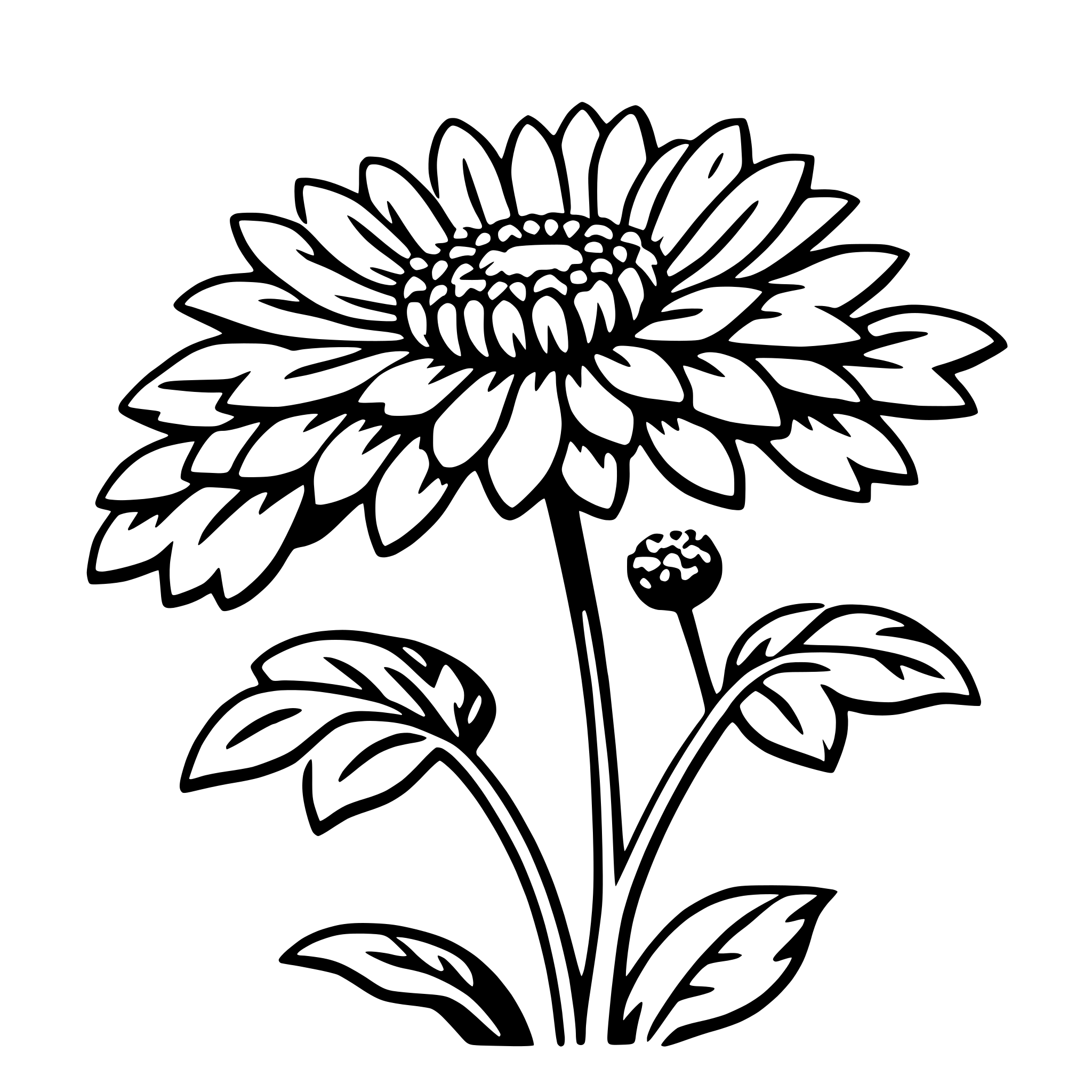 AI-generated SVG of 'chrysanthemum'