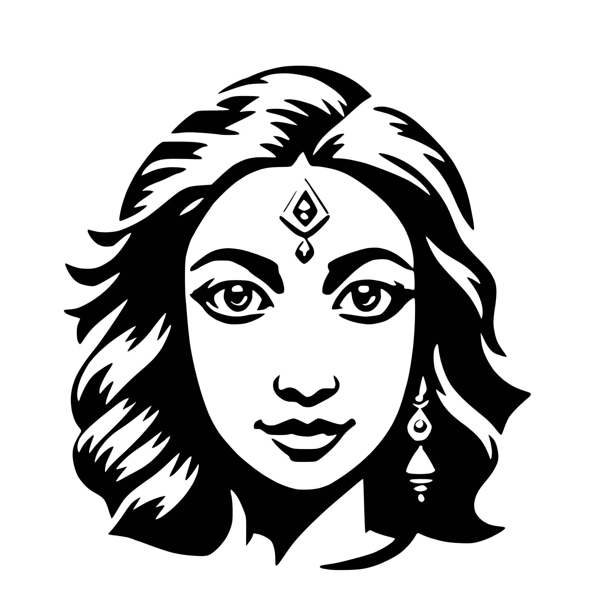 AI-generated SVG of 'durga'